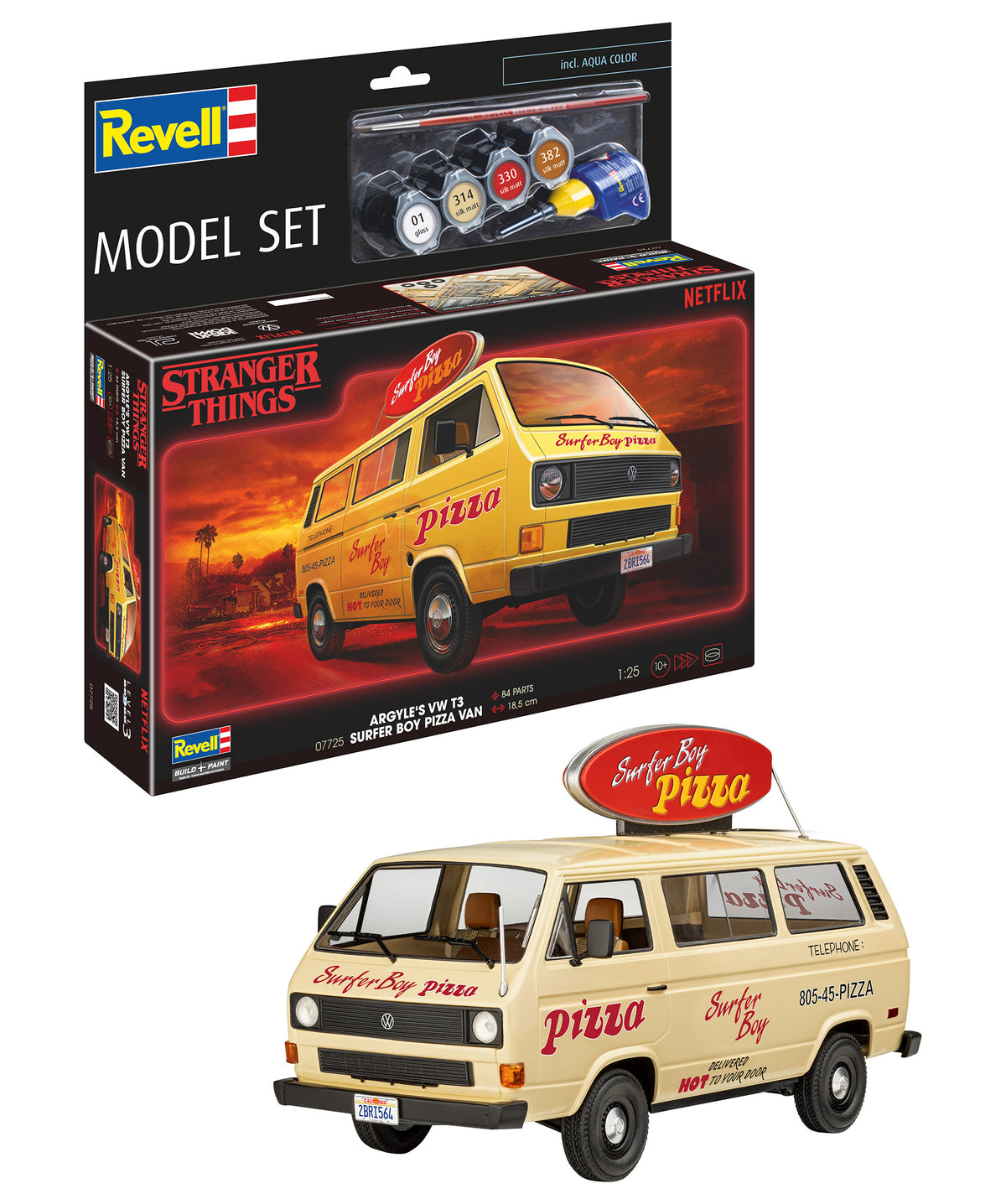 Model Set VW T3 Bus "Surfer Boy": Stranger Things