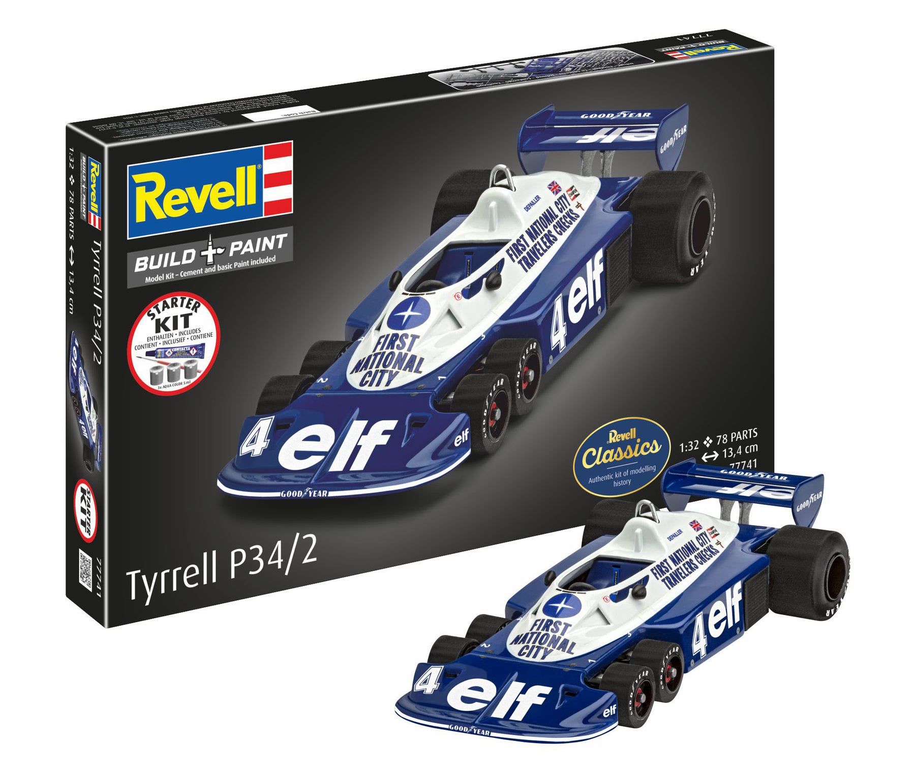 Kit de inicio Tyrrell P34/2 vehículo de 6 ruedas
