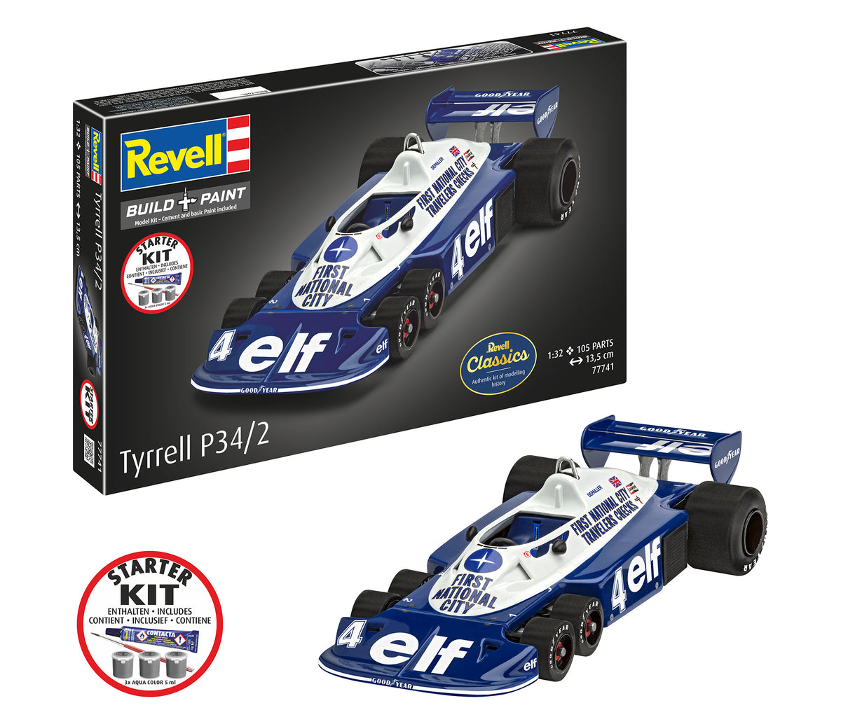 Starter Kit Tyrrell P34/2 6-Wheeler
