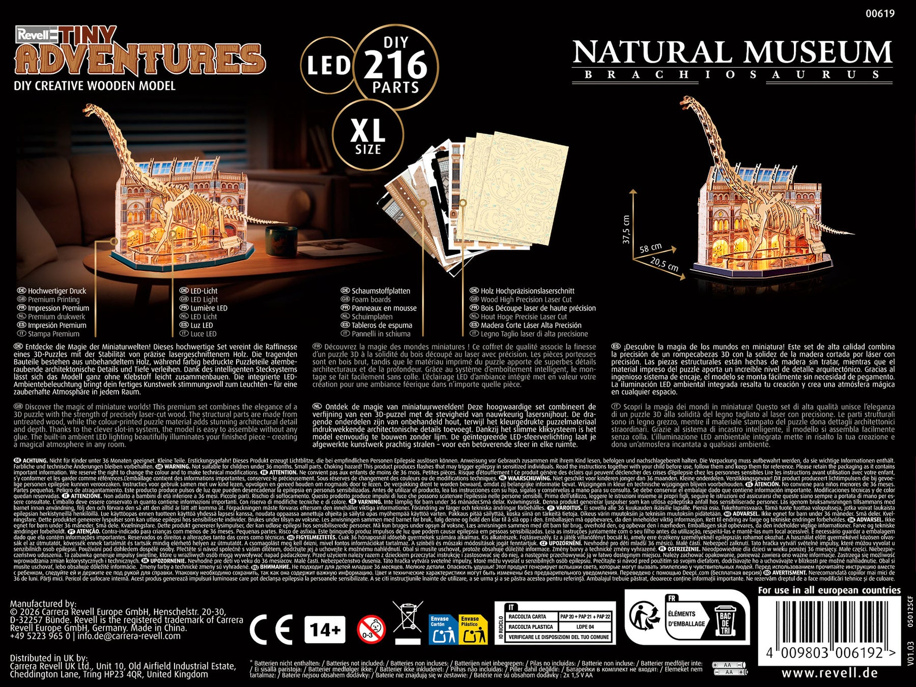 Natural Museum Brachiosaurus Skeleton