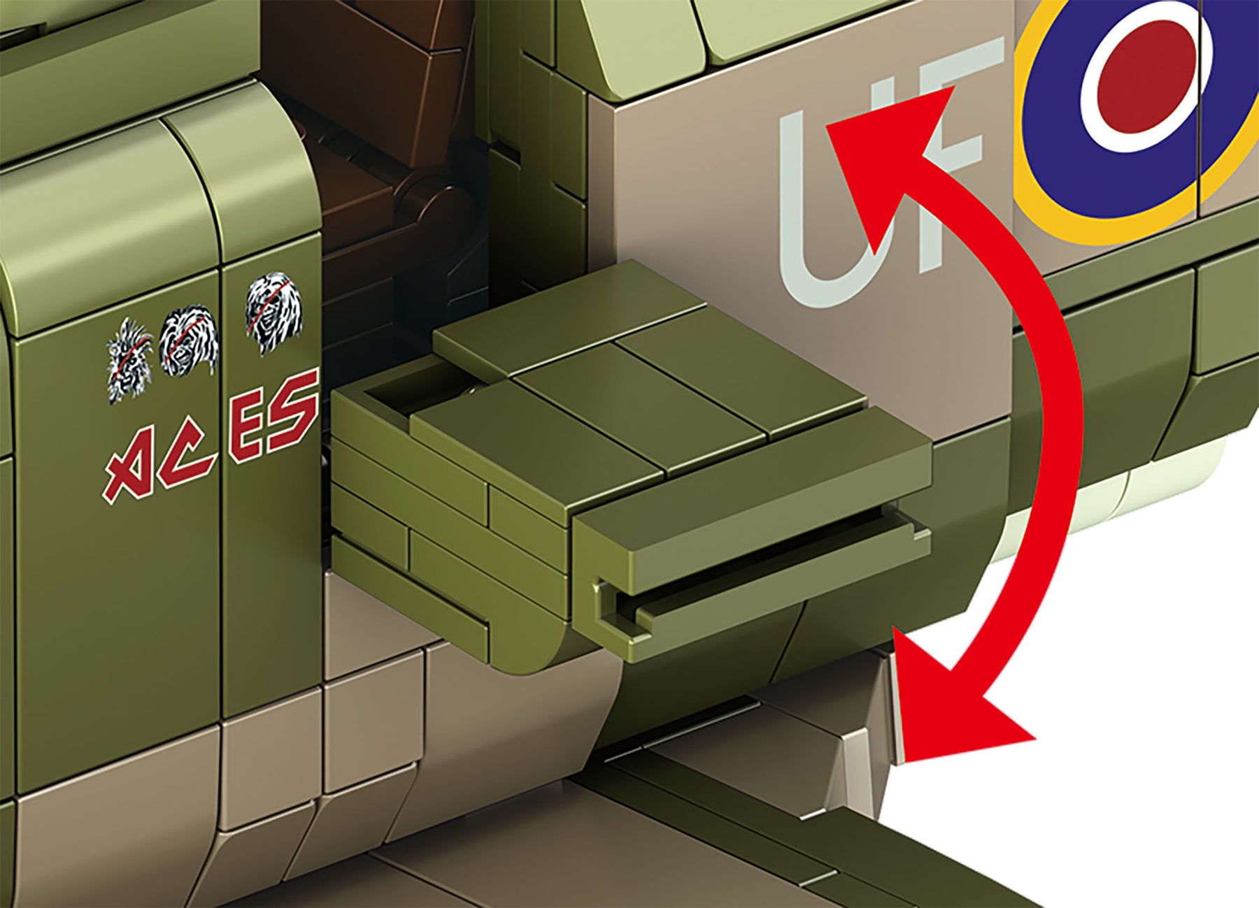 Iron Maiden Spitfire MK.II Aces High - Brick System