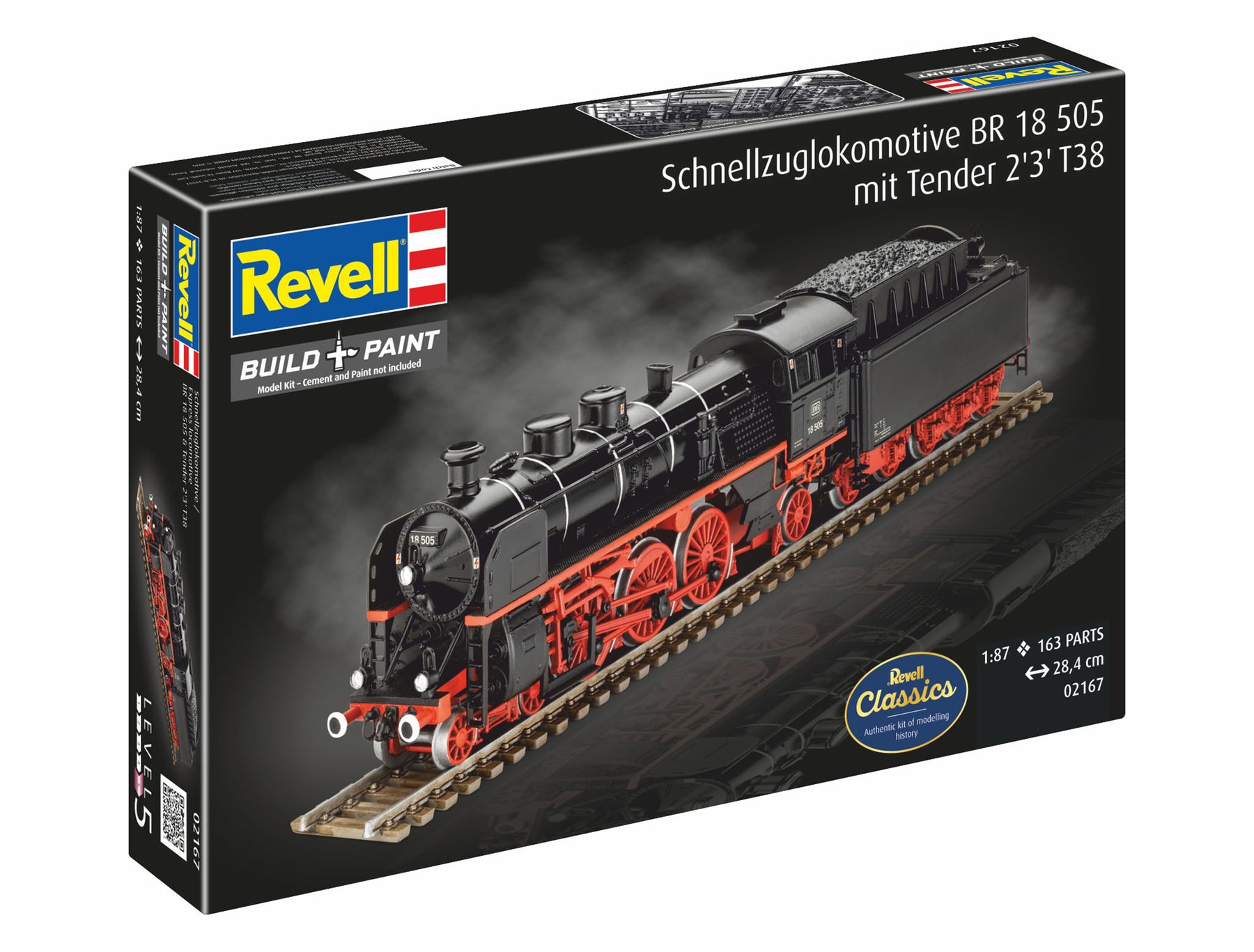 Snellocomotief BR 18 505 met tender 2'3' T38