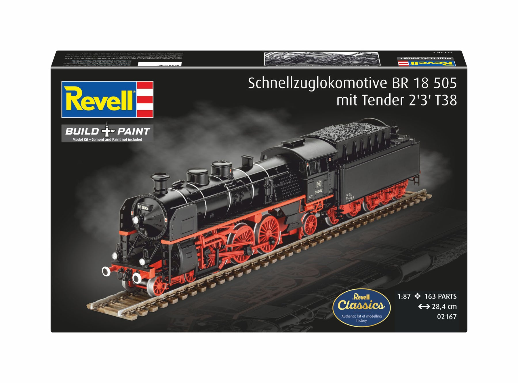 Snellocomotief BR 18 505 met tender 2'3' T38