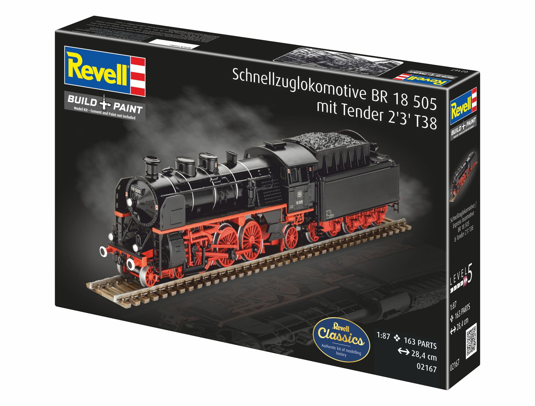 Snellocomotief BR 18 505 met tender 2'3' T38