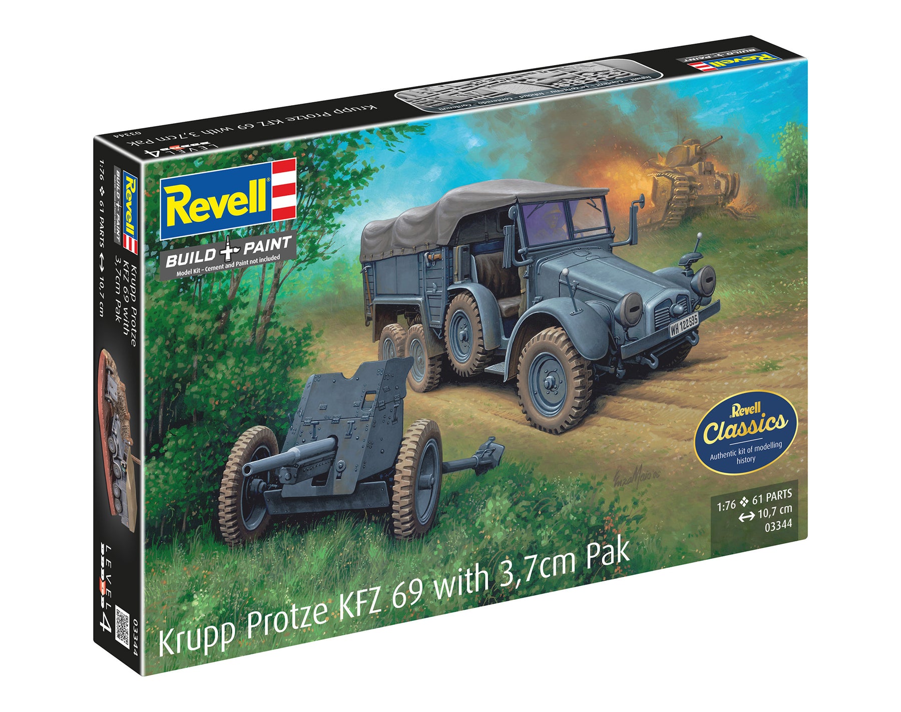 Krupp Protze KFZ 69 met 3,7 cm pak