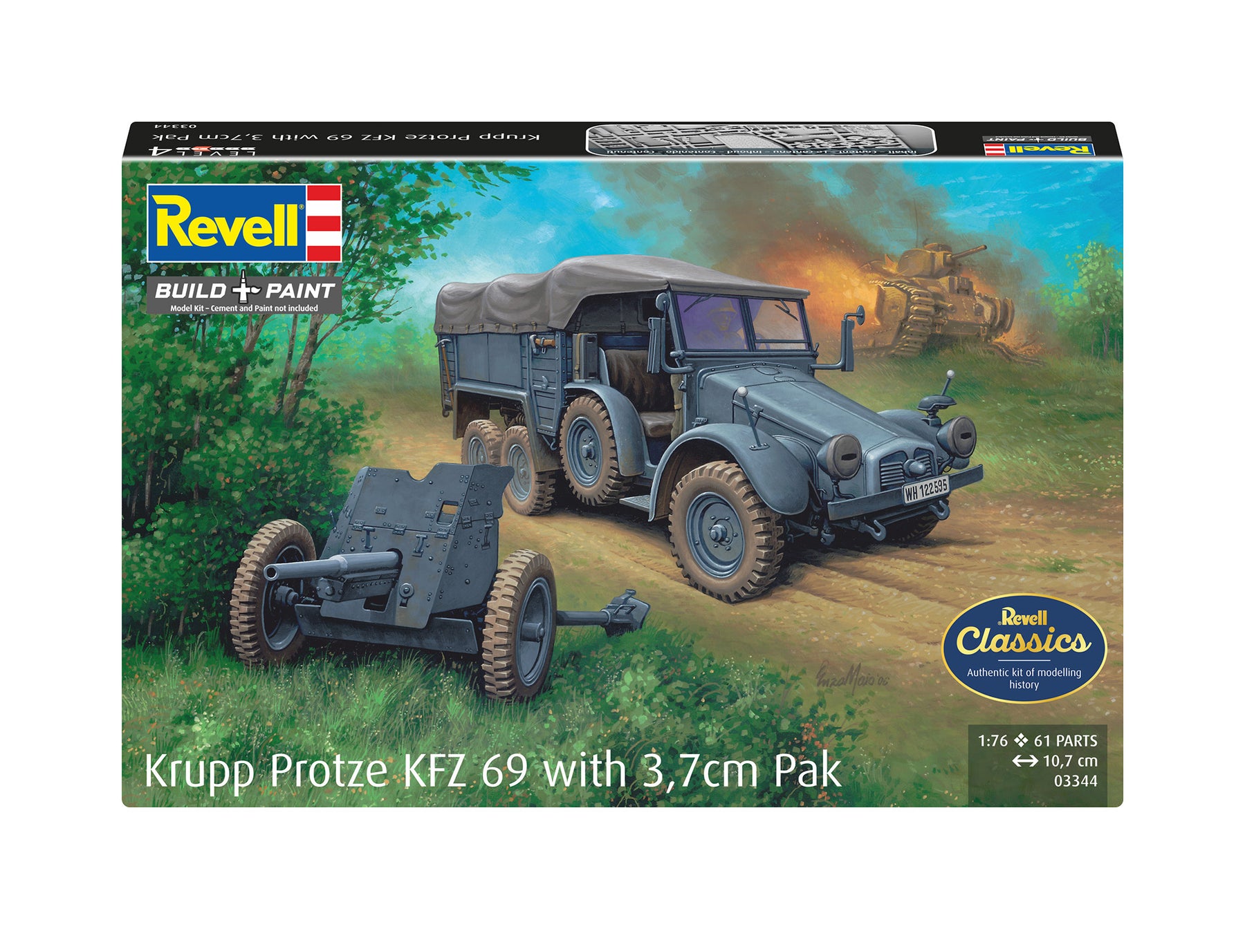 Krupp Protze KFZ 69 met 3,7 cm pak