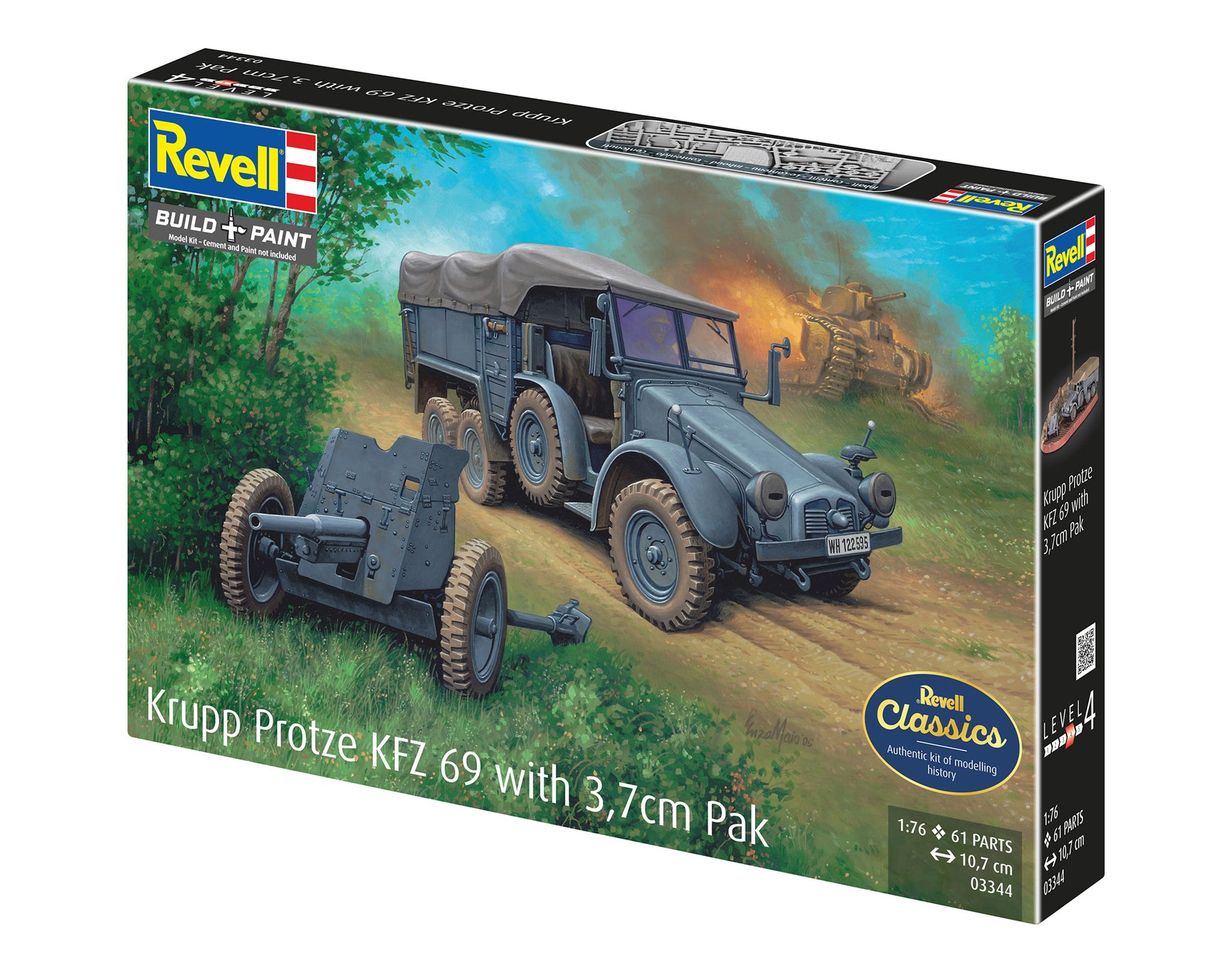 Krupp Protze KFZ 69 met 3,7 cm pak