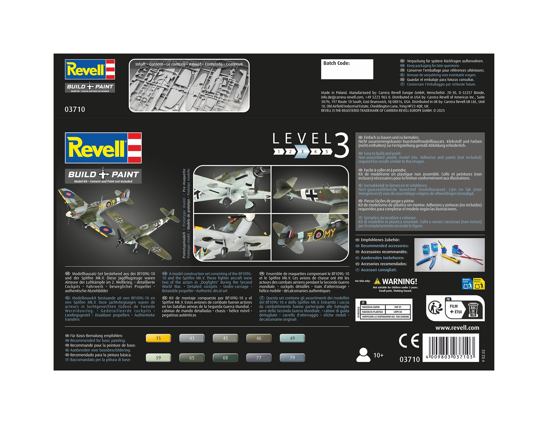 Combat Set Messerschmitt Bf109G-10 - Spitfire Mk.V