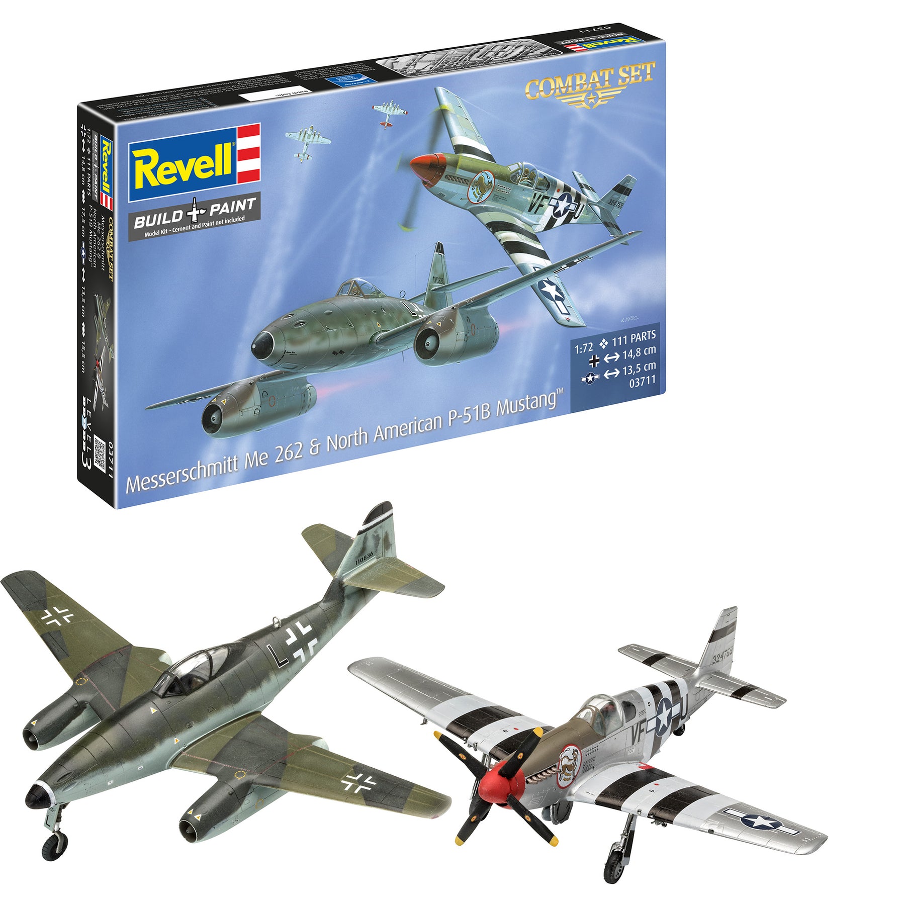 Combat Set Messerschmitt Me262 - P-51B Mustang