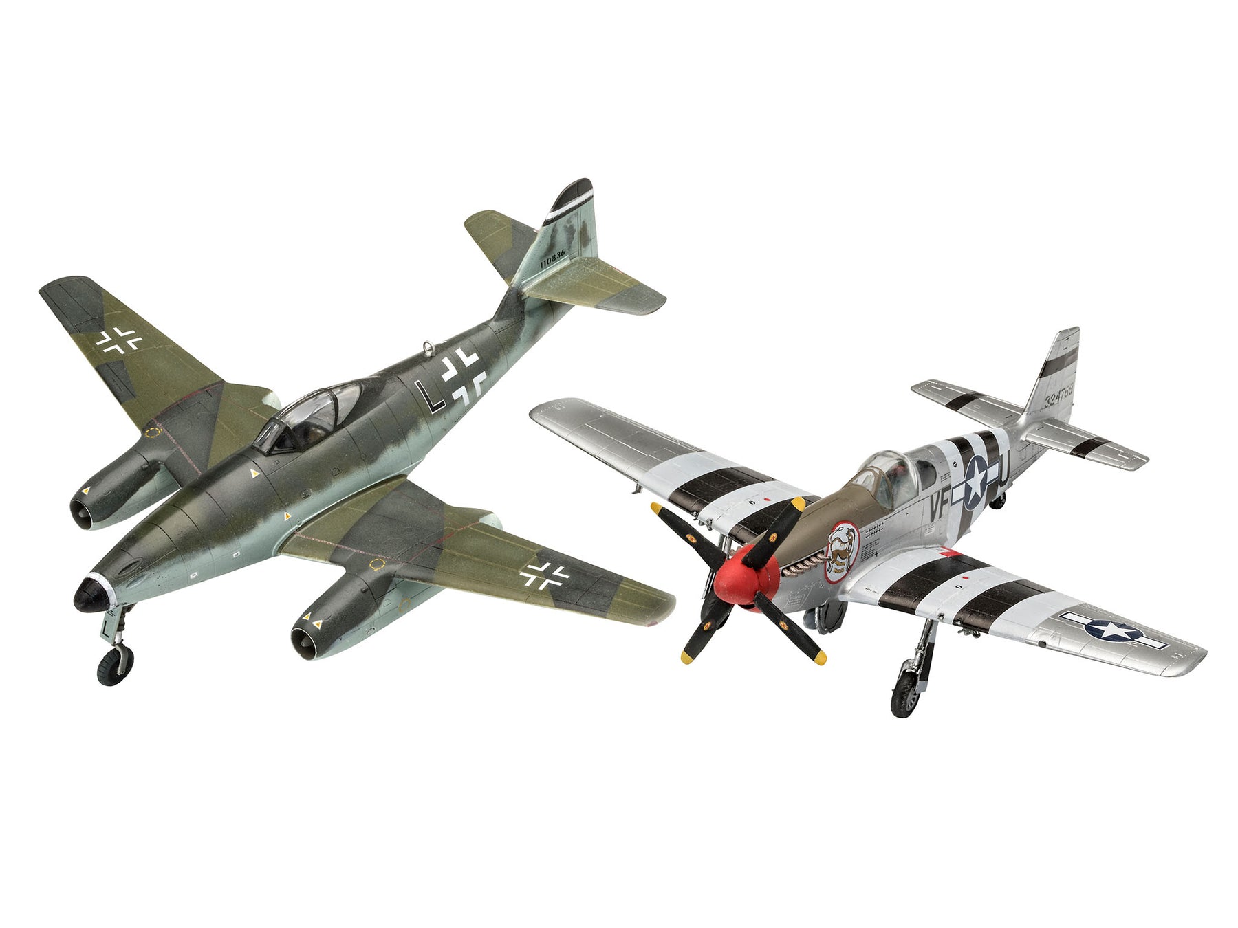 Bojový set Messerschmitt Me262 - P-51B Mustang