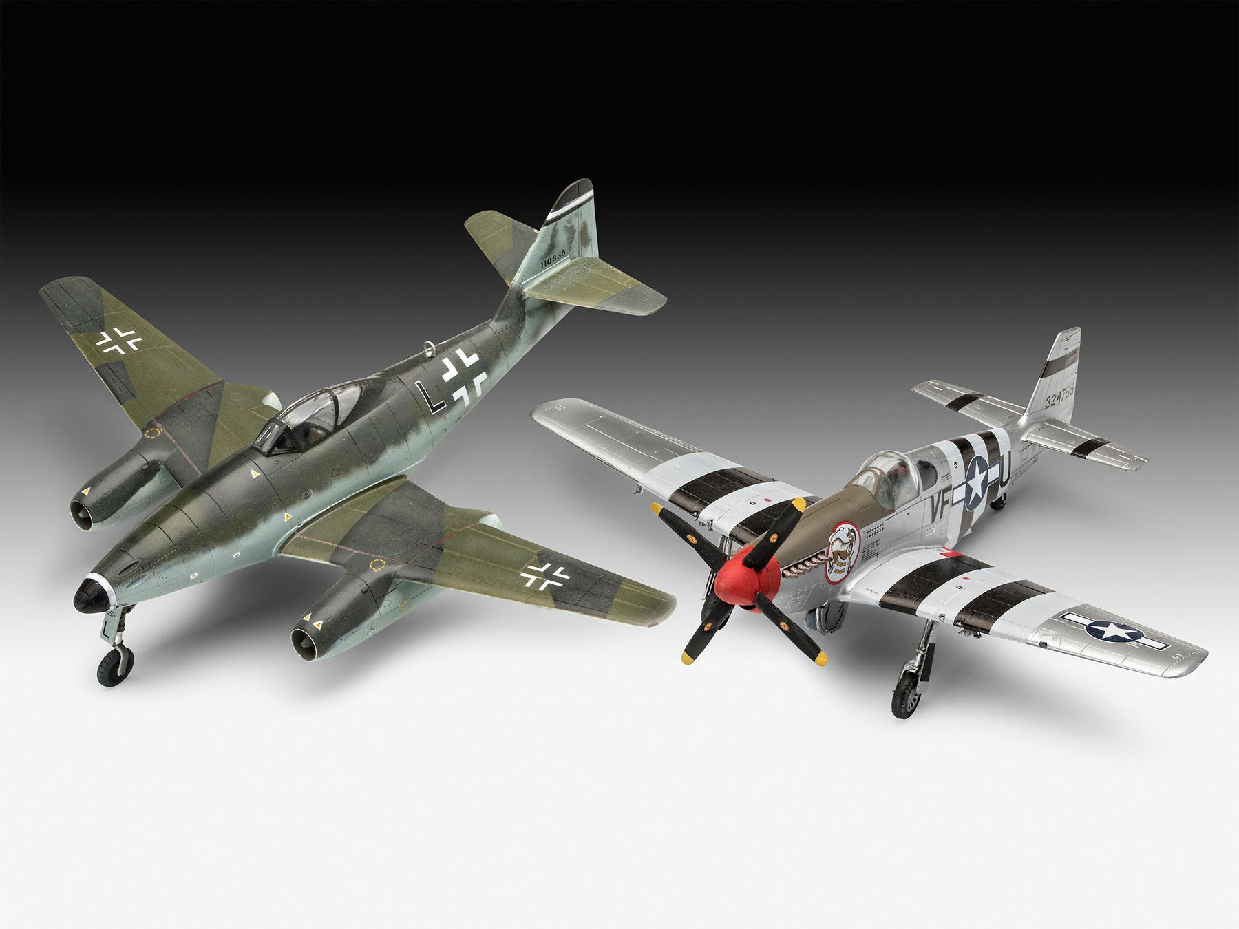 Bojový set Messerschmitt Me262 - P-51B Mustang