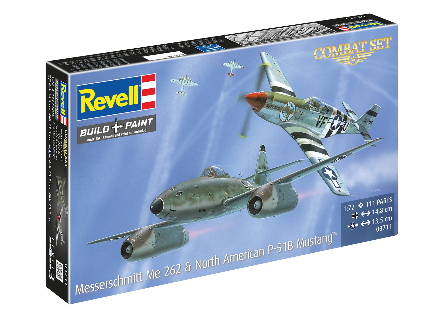 Bojový set Messerschmitt Me262 - P-51B Mustang