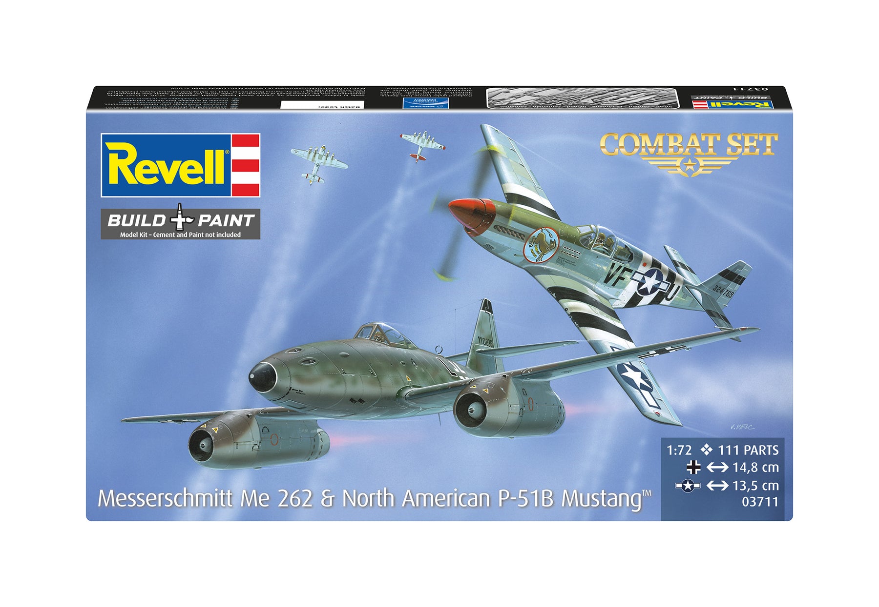 Bojový set Messerschmitt Me262 - P-51B Mustang