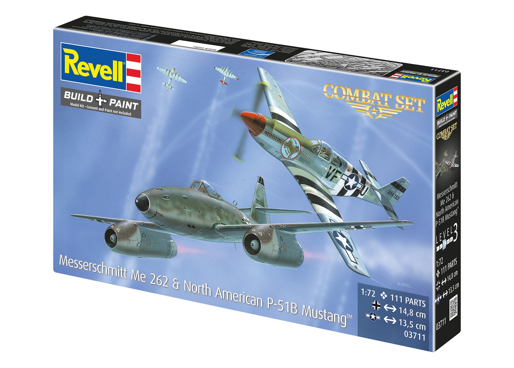 Bojový set Messerschmitt Me262 - P-51B Mustang