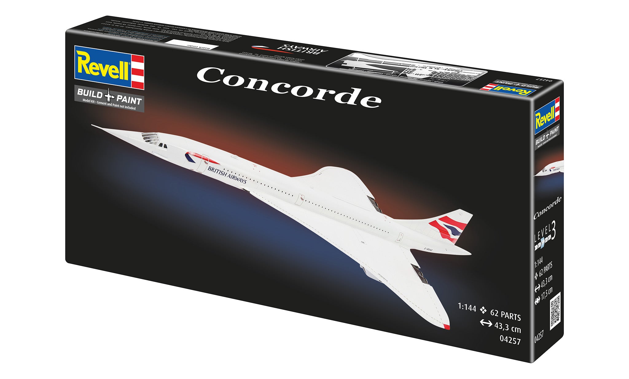 プラモデル Revell レベル1/144 CONCORDE コンコルド BA(シュリンク