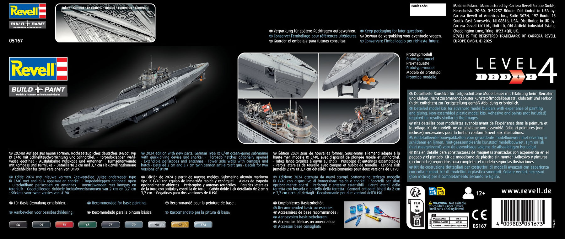 German Submarine Type IX C/40 U190