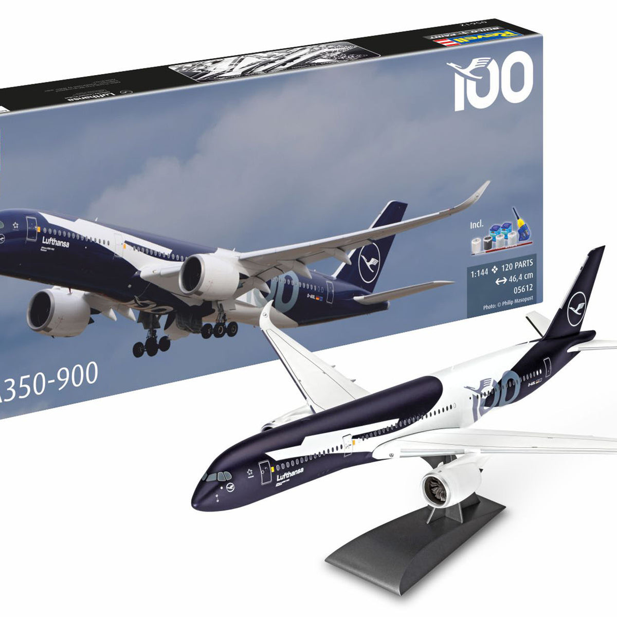 Lufthansa A350-900 model: Anniversary edition 1:144 from Revell