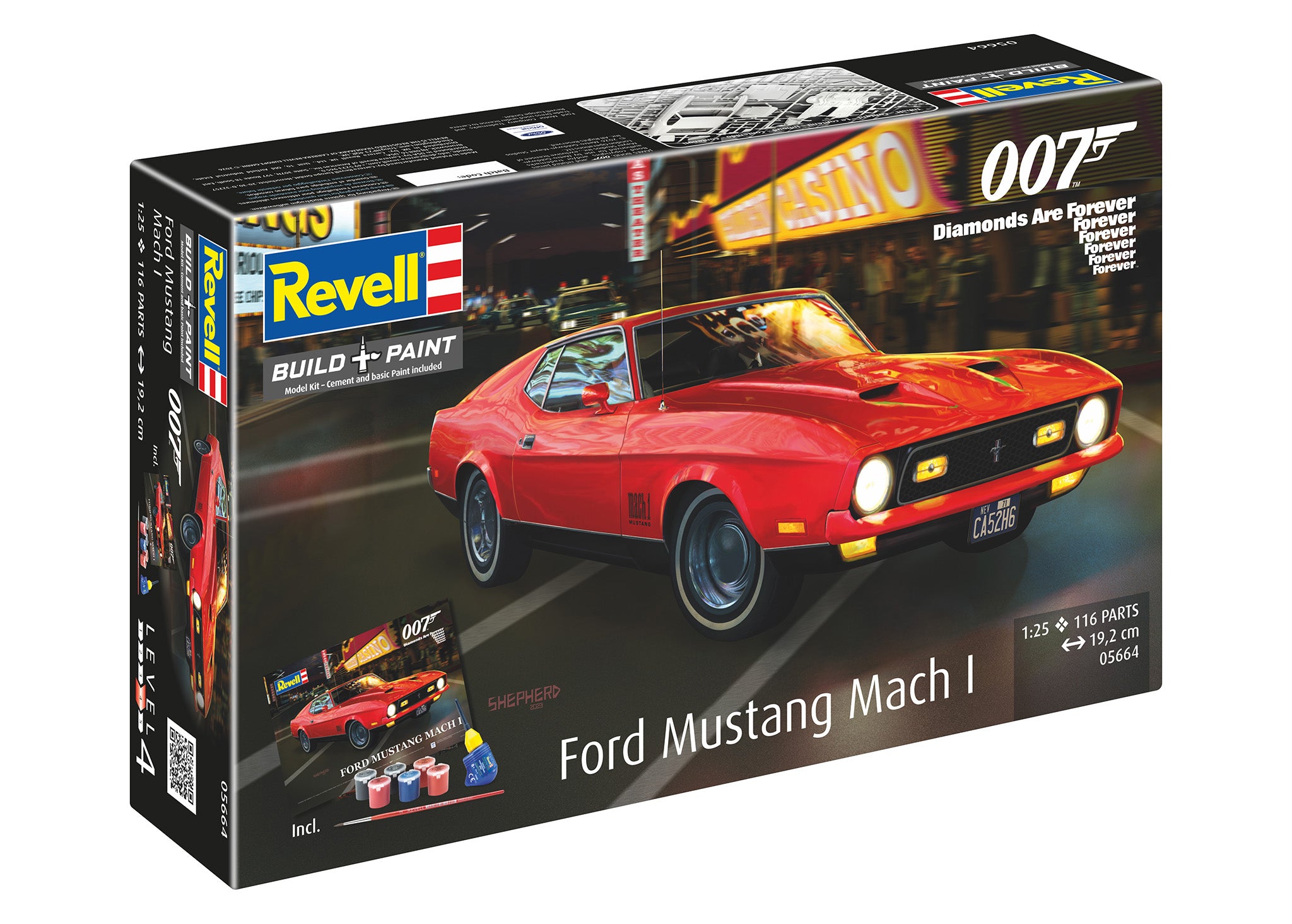 1/24 FORD MUSTANG mach 1プラモデル Gift set James Bond 