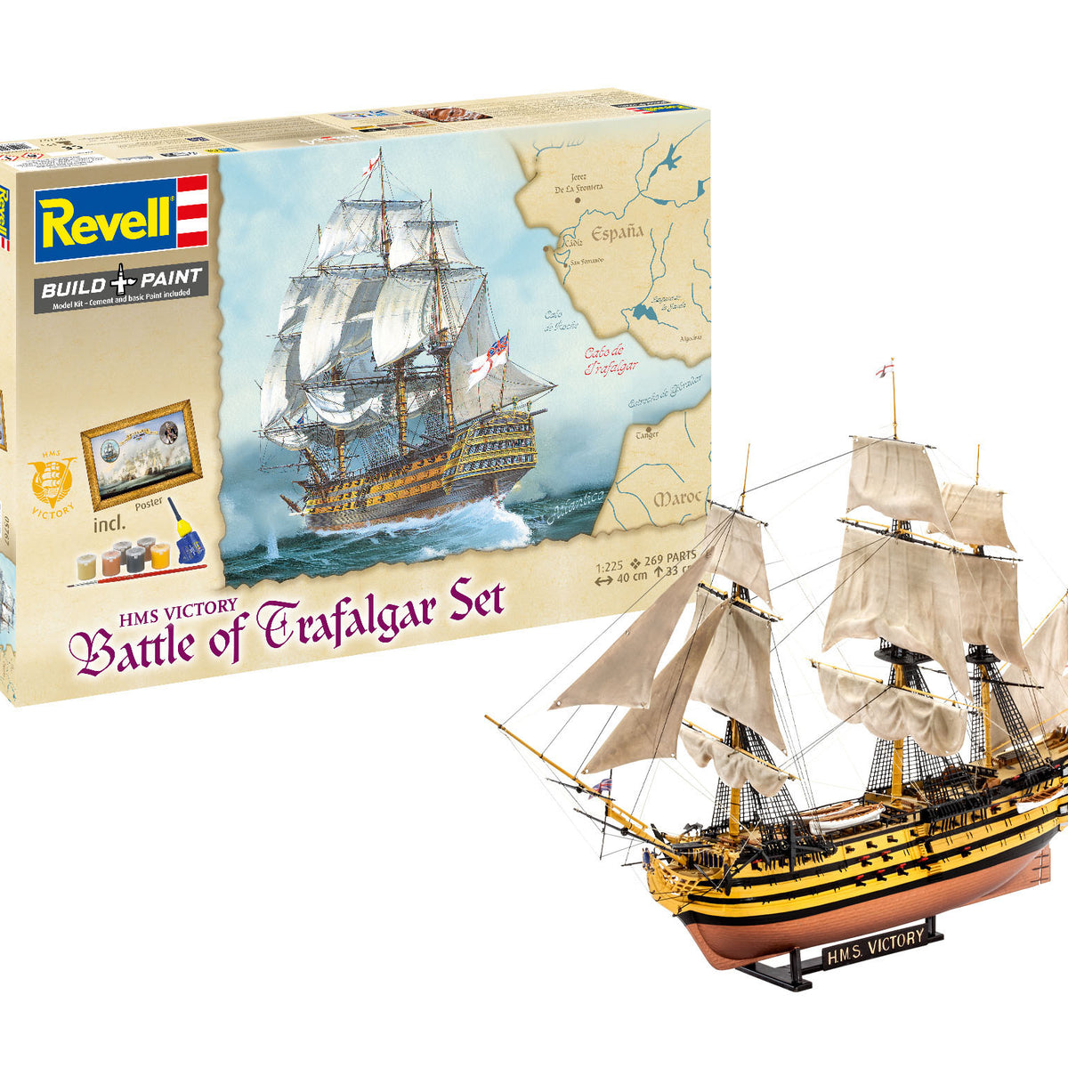 Revellプラモデルセット Battle of Trafalgar Gift Set
