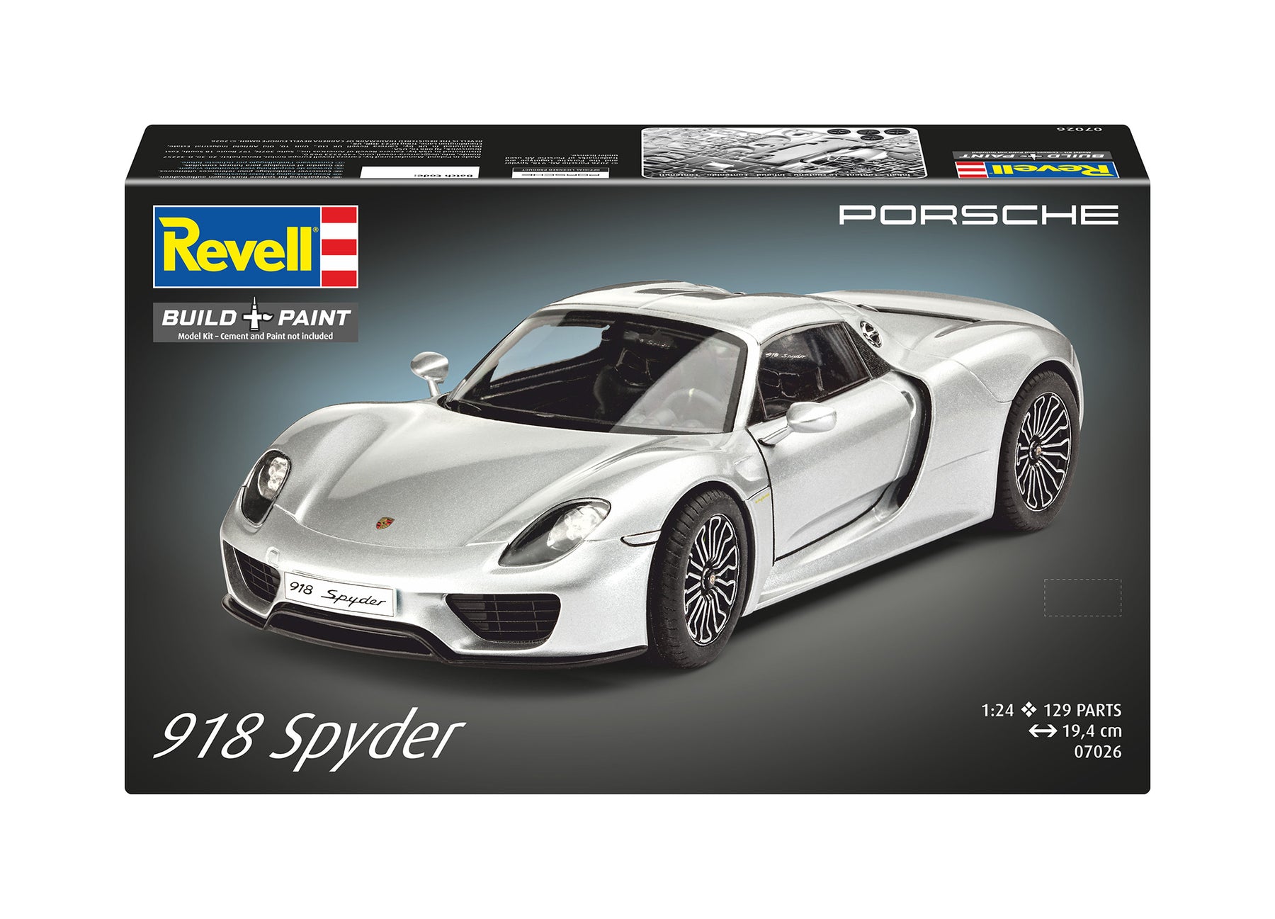 Stavebnice modelu Revell Porsche 918 Spyder v měřítku 1:24