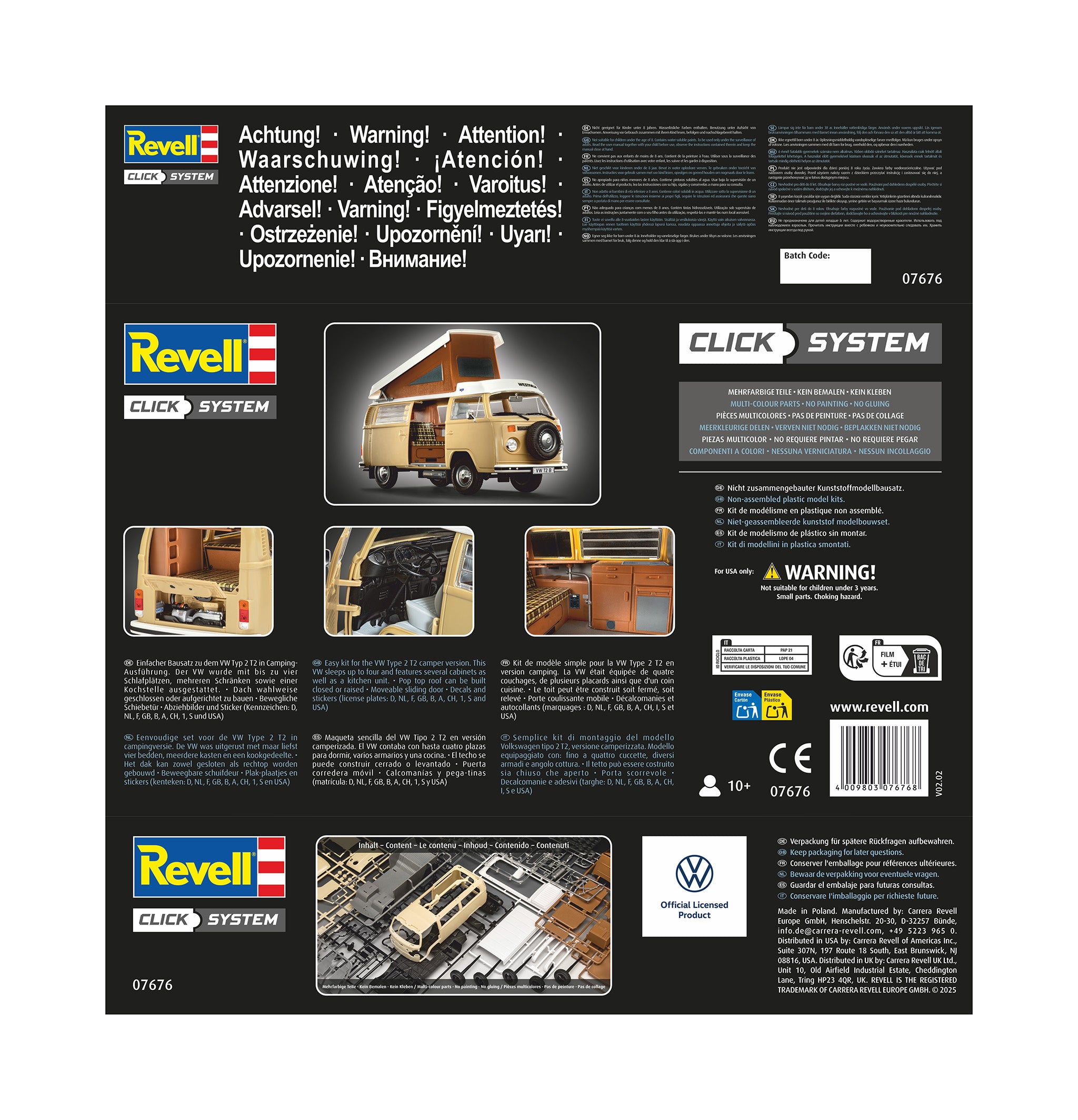 VW T2 Camper Click system