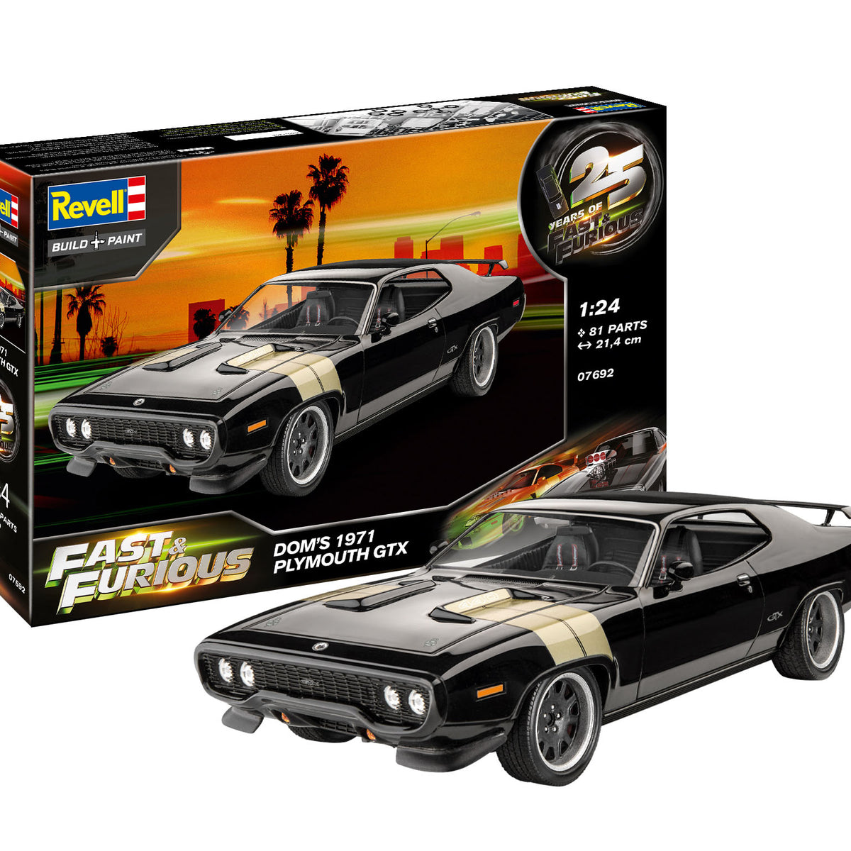 Fast & Furious - Dominic's 1971 Plymouth GTX: The Beast in 1:24