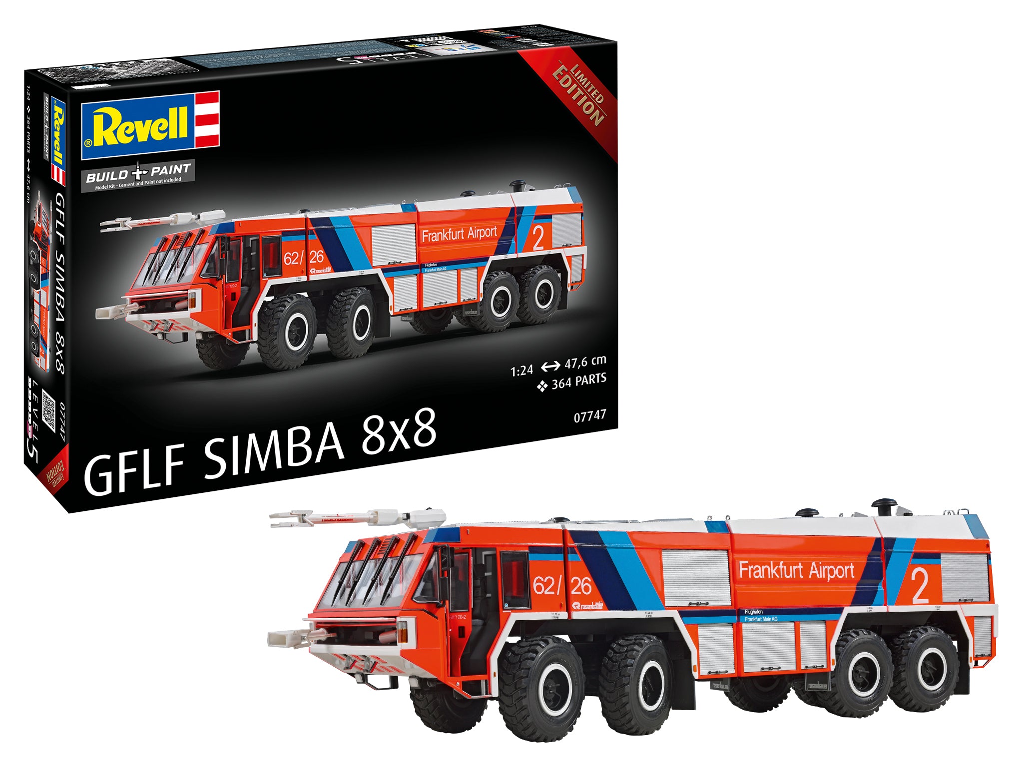その他 Revell Rosenbauer GFLF Simba 8x8 1/24 GLFL Simba 8x8 model kit: airport fire engine 1:24