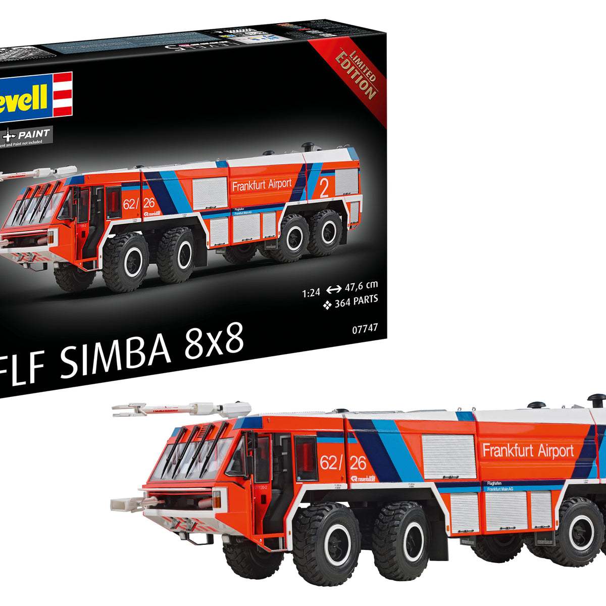 その他 Revell Rosenbauer GFLF Simba 8x8 1/24 GLFL Simba 8x8 model kit: airport fire engine 1:24