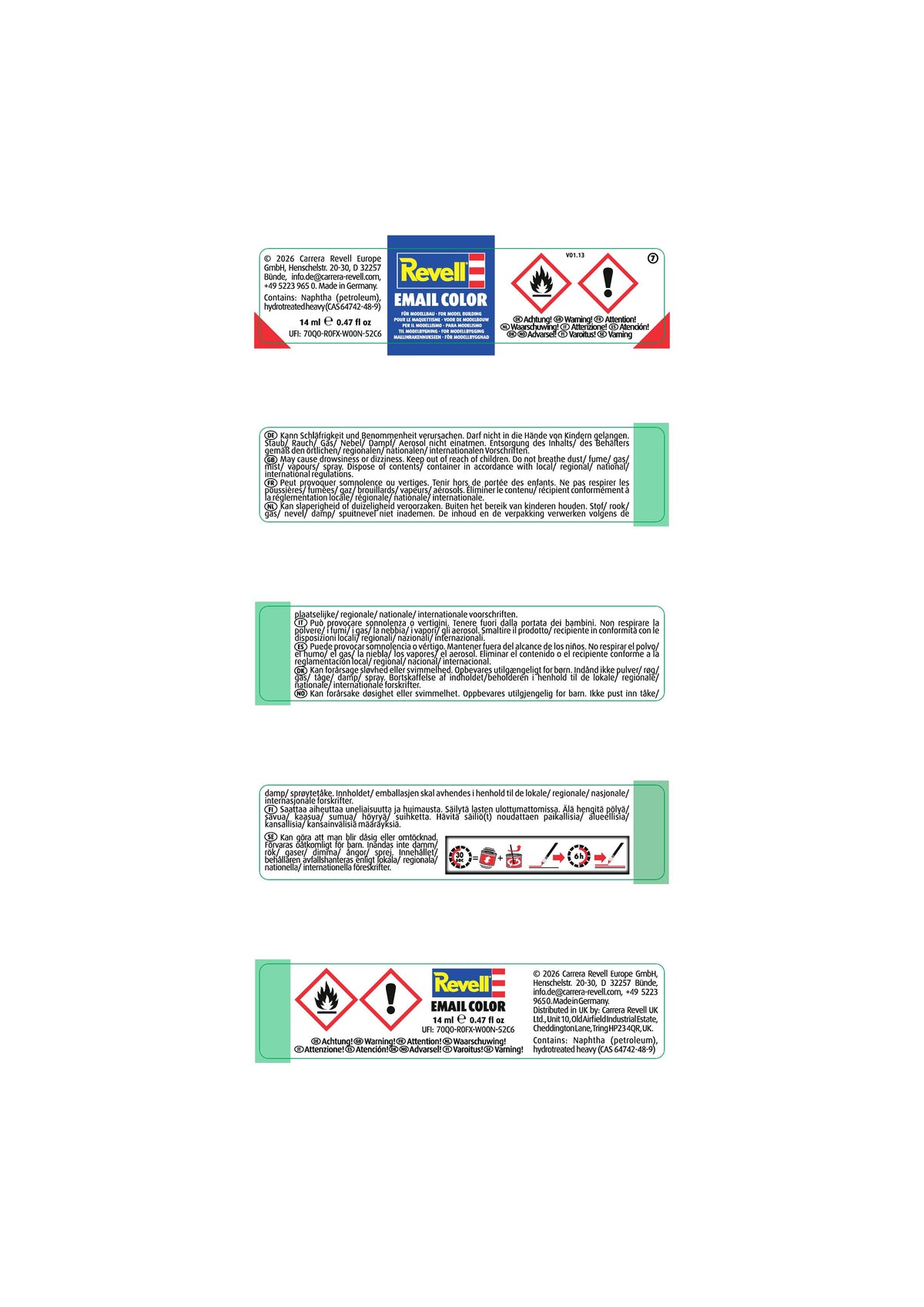 "Helder oranje" e-mailkleurglazuur - 14 ml