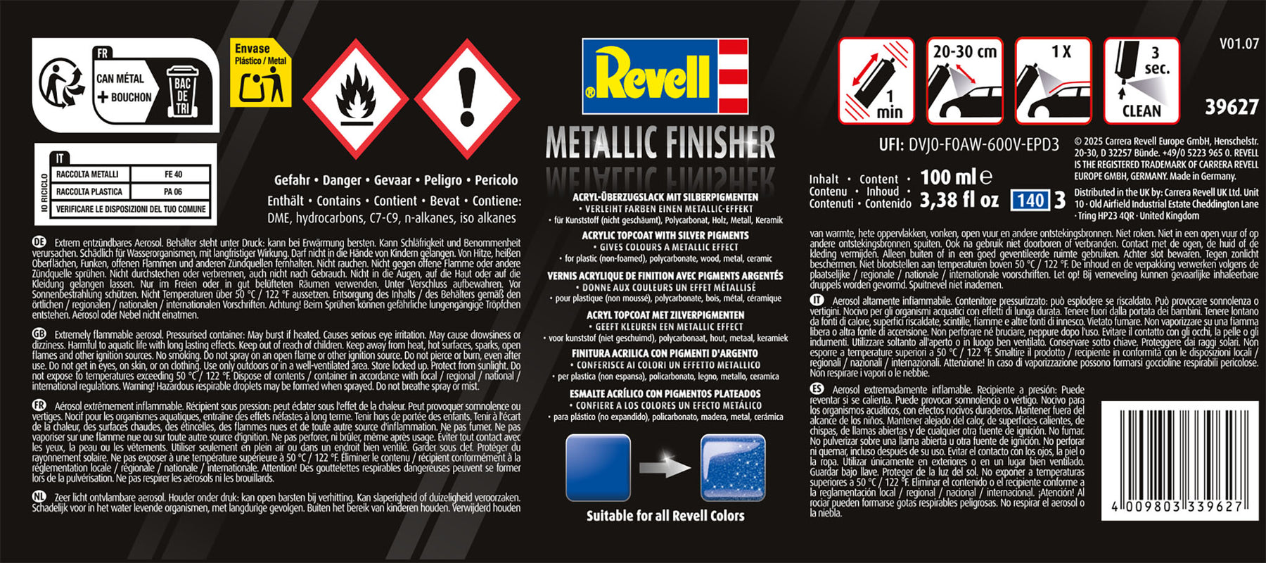 Spray Color Metallic Finisher