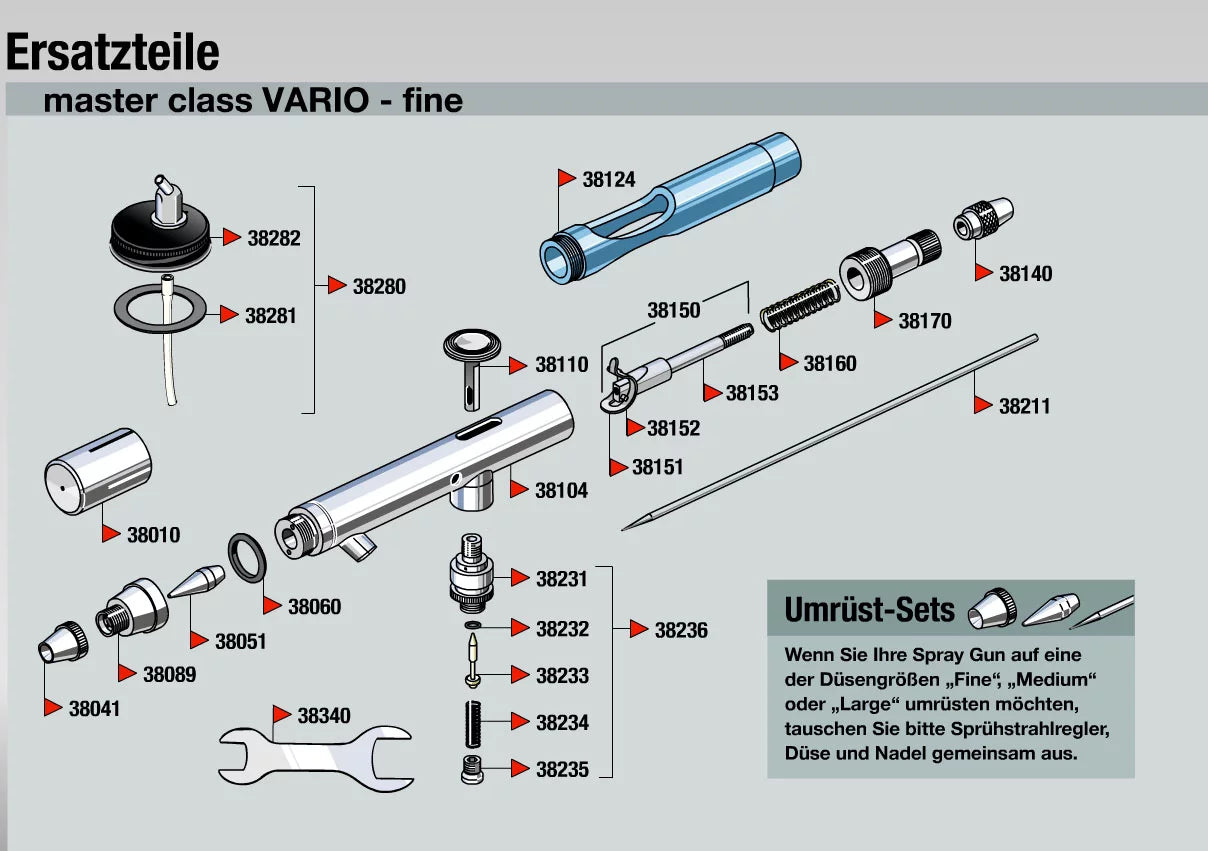 Airbrush spray gun "Vario" Master Class