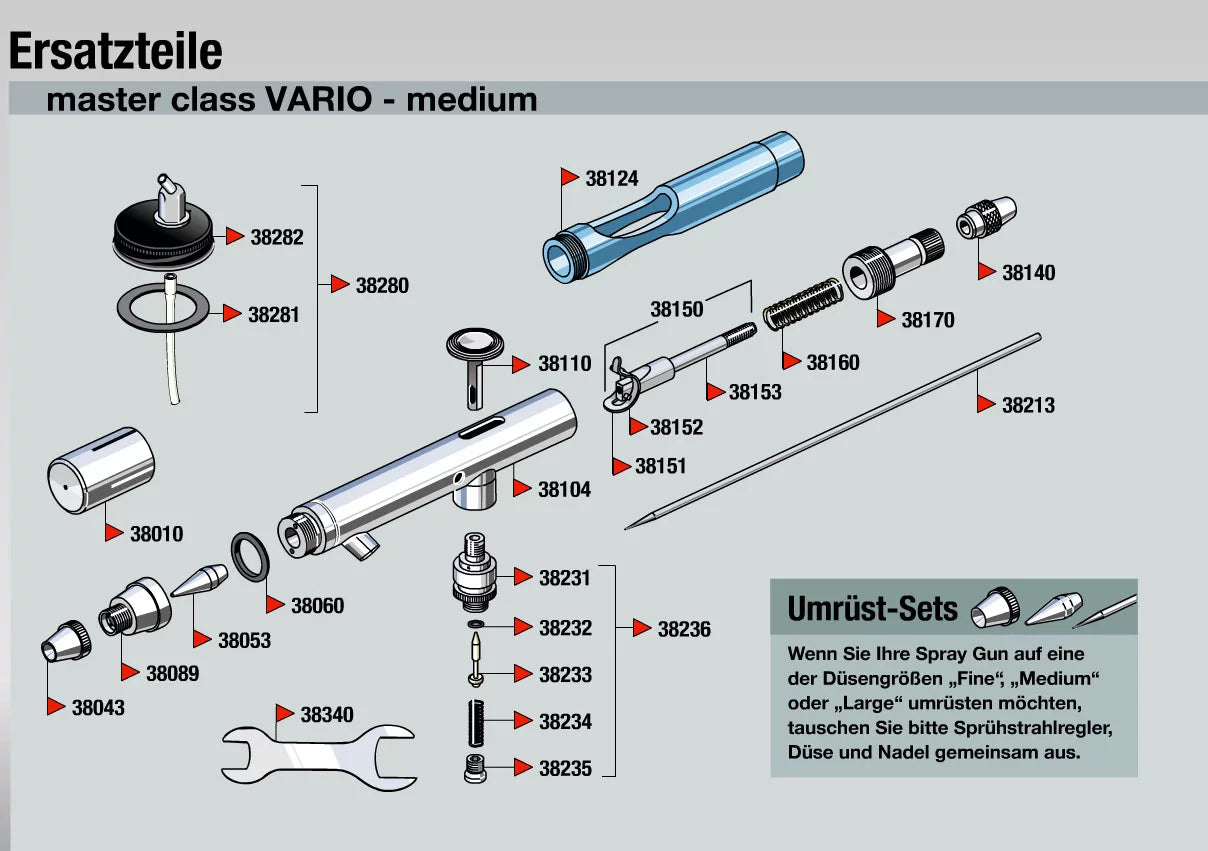 Airbrush spray gun "Vario" Master Class
