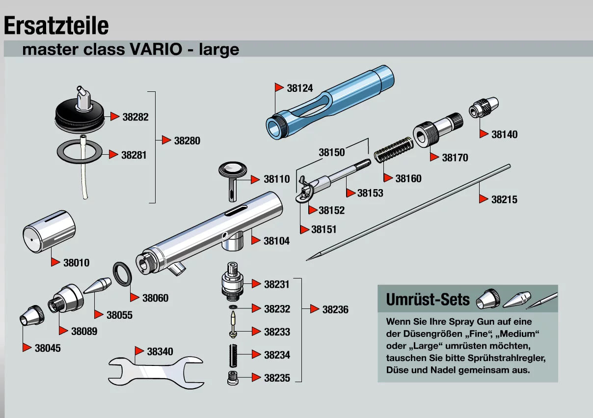 Airbrush spray gun "Vario" Master Class