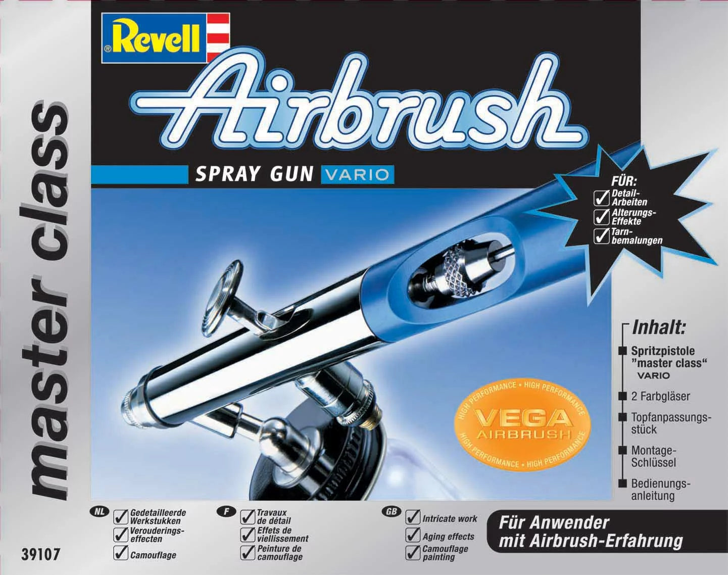 Airbrush Spritzpistole "Vario" Master Class