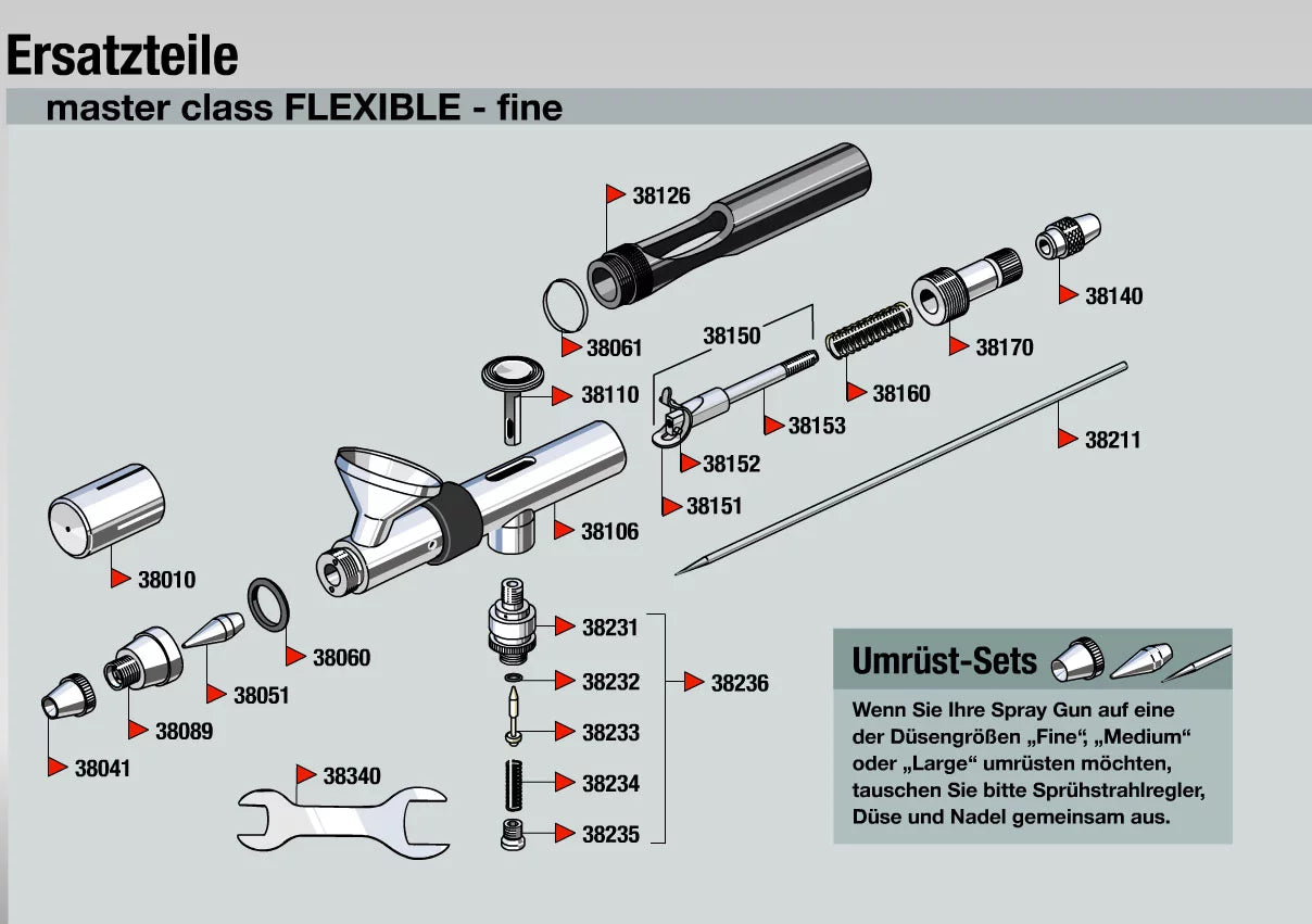 Airbrush spray gun "Flexible" Master Class