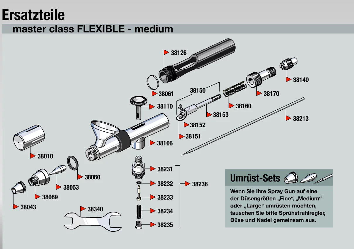 Airbrush spray gun "Flexible" Master Class