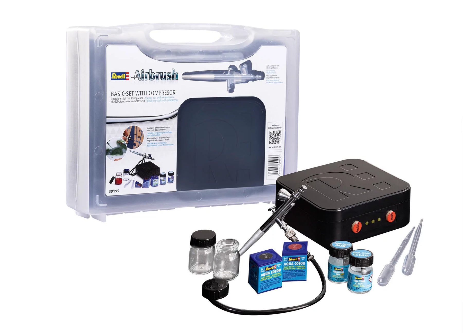Airbrush basisset met compressor