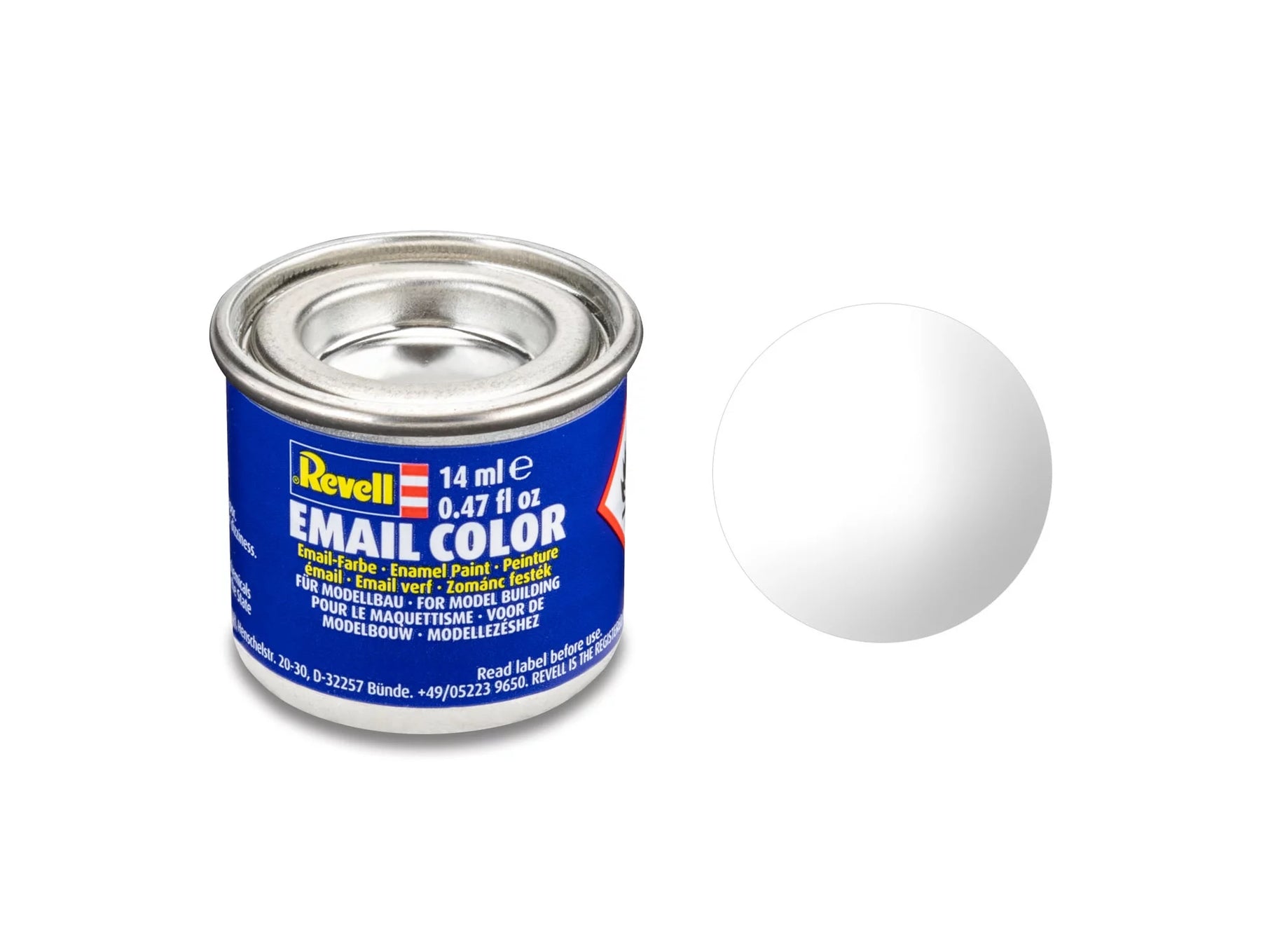 kleurloos, glanzend blikje van 14 ml