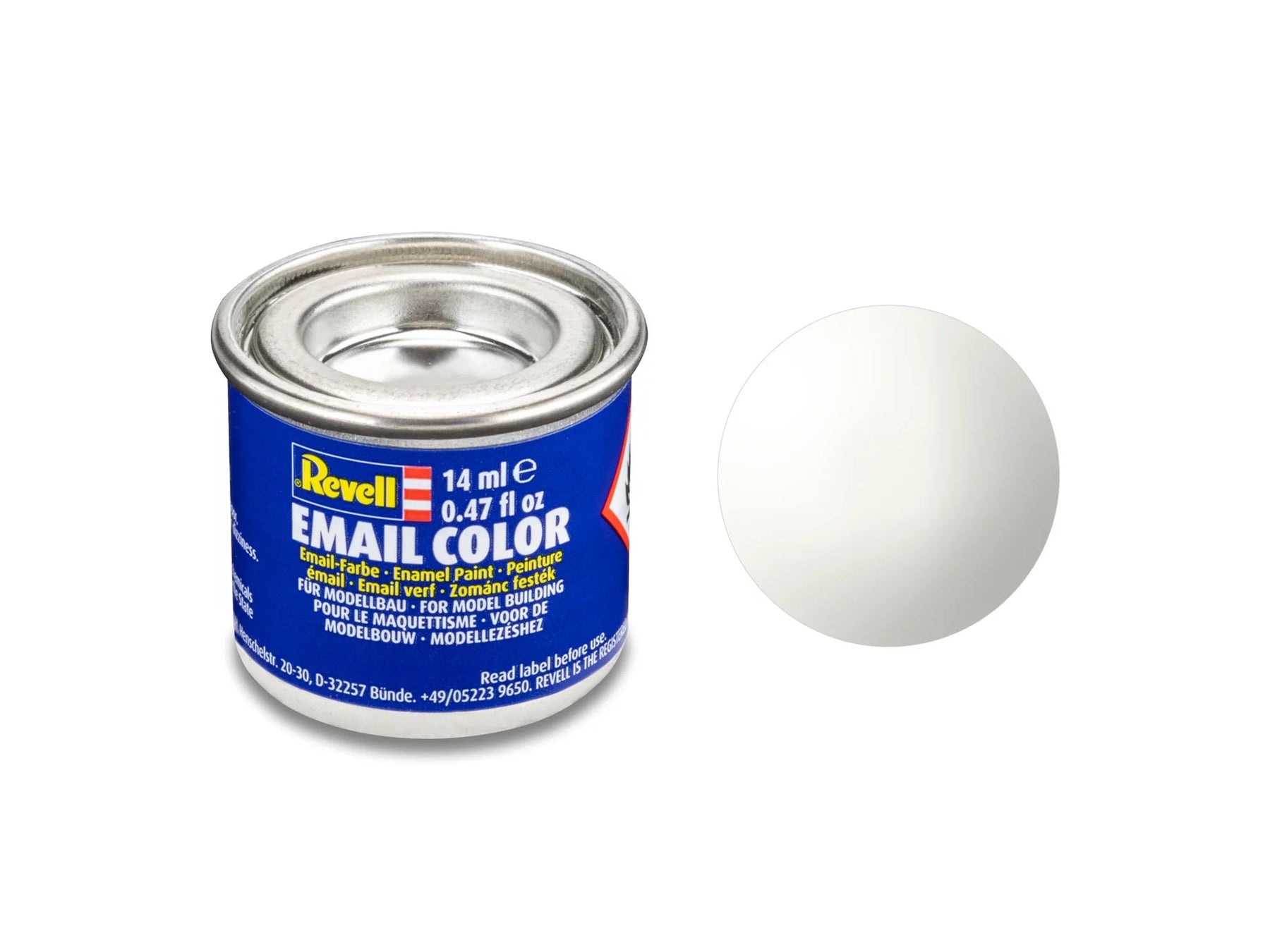 blanc, brillant RAL 9010 bidon de 14 ml