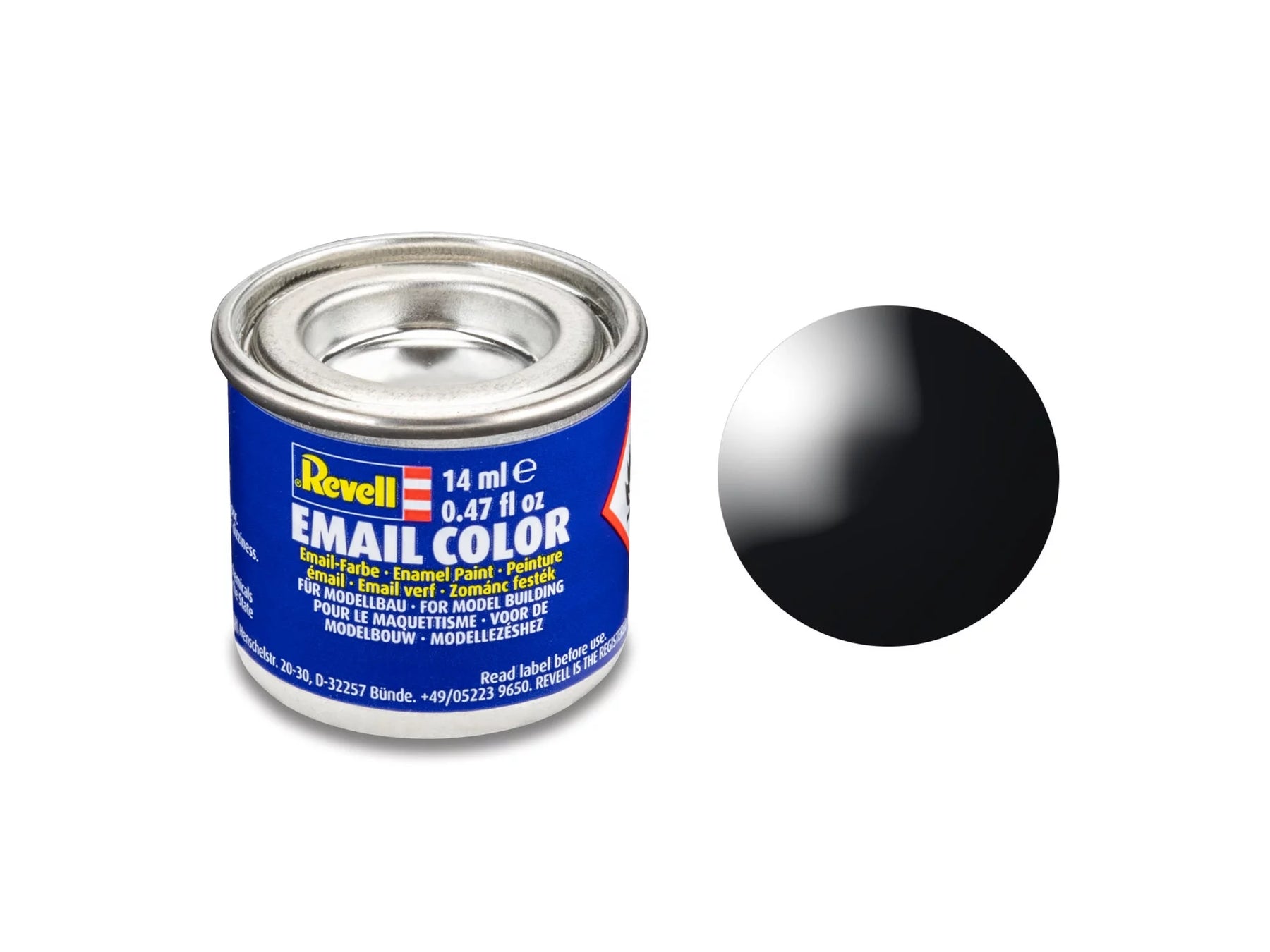 noir, brillant RAL 9005 bidon de 14 ml
