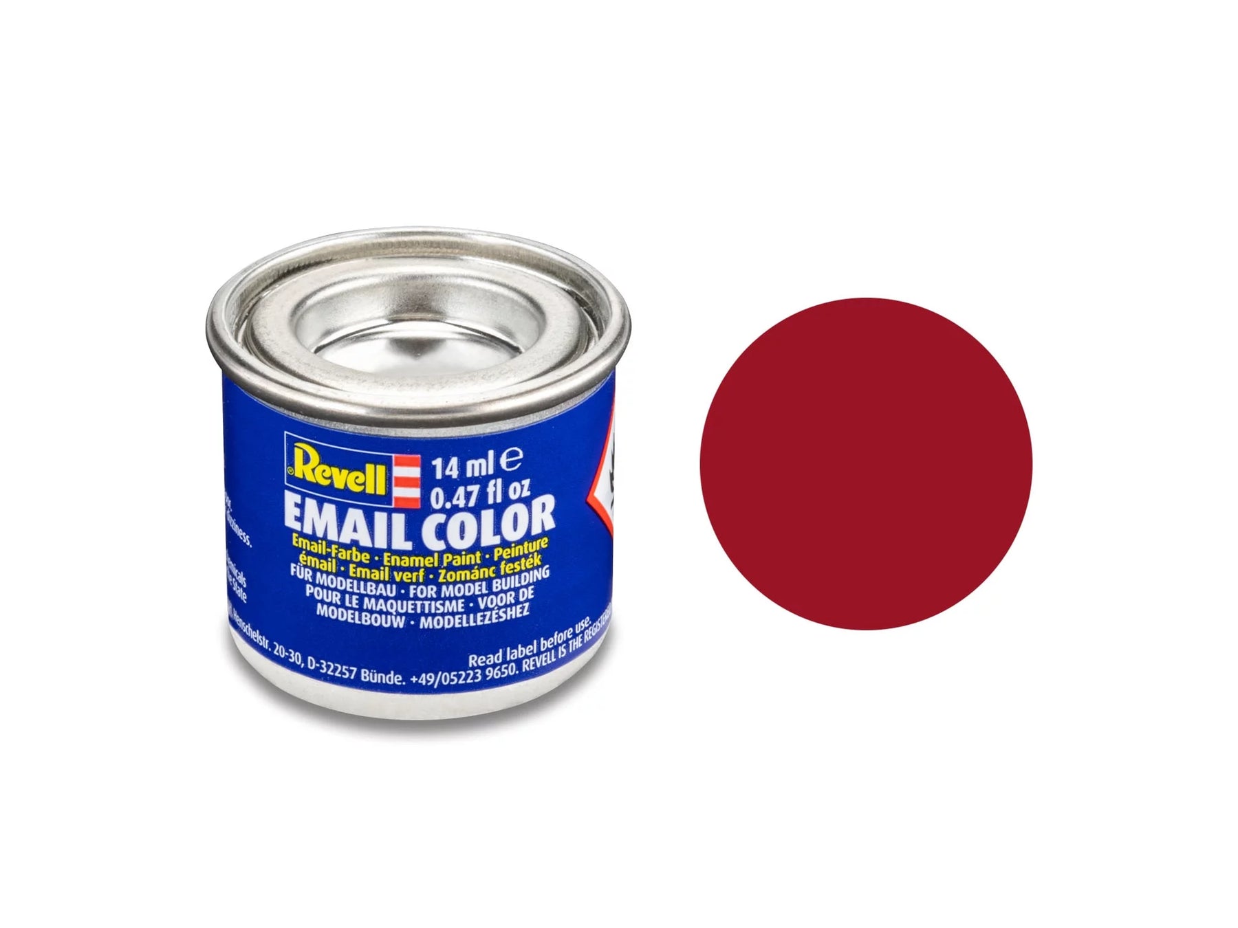 carmine red, matt RAL 3002 14 ml can