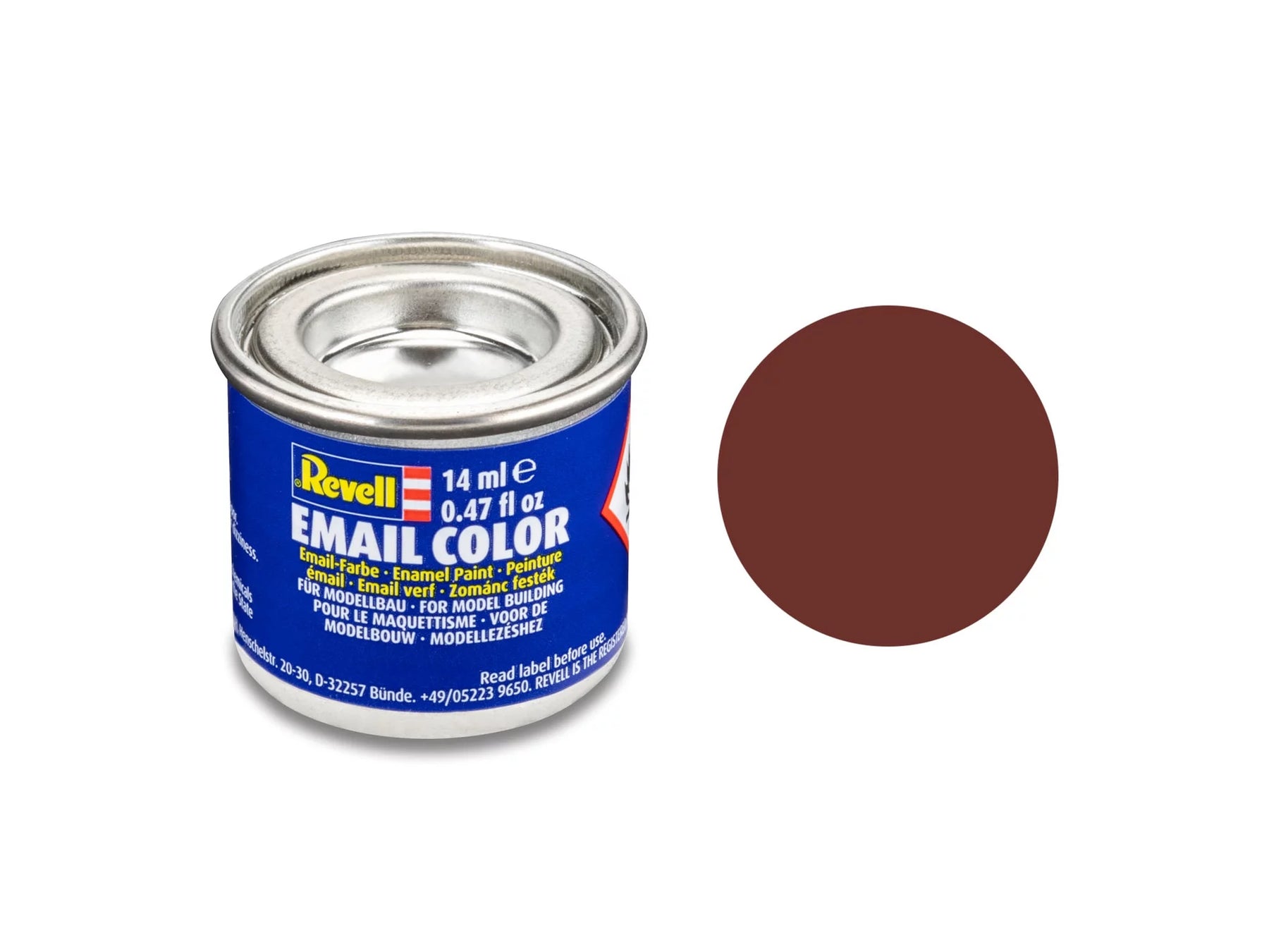 steenrood, mat RAL 3009 14 ml blik