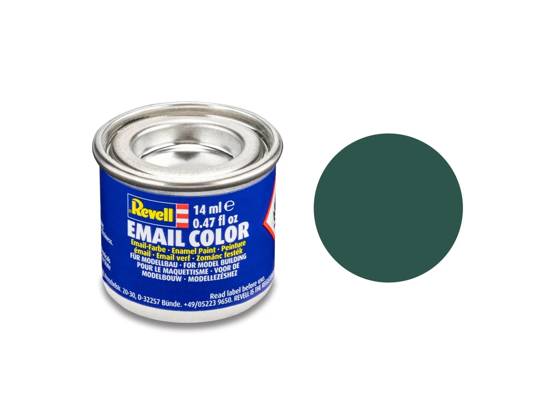 zeegroen, mat RAL 6028 14 ml blik