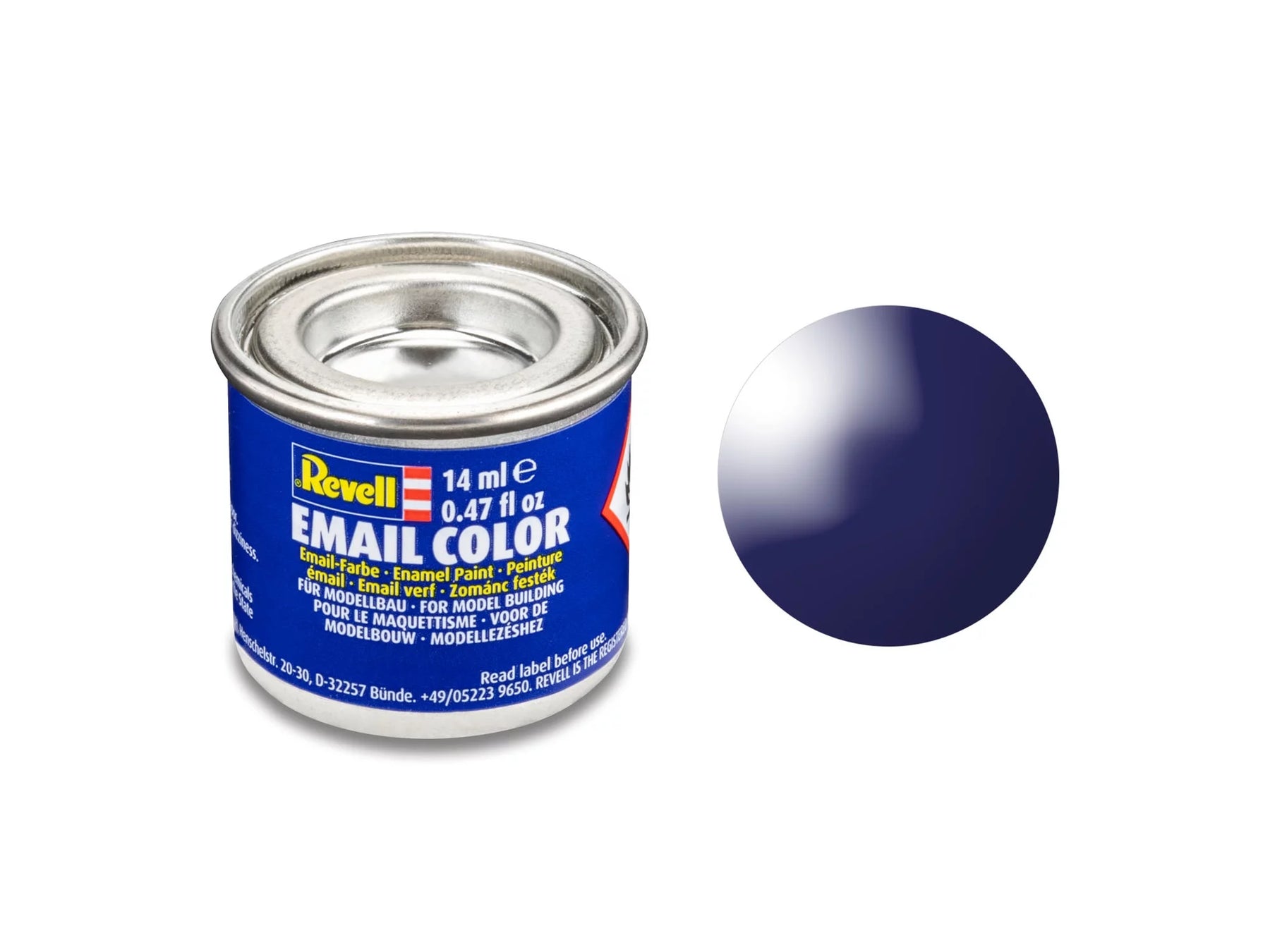nachtblauw, glanzend RAL 5022 14 ml blik