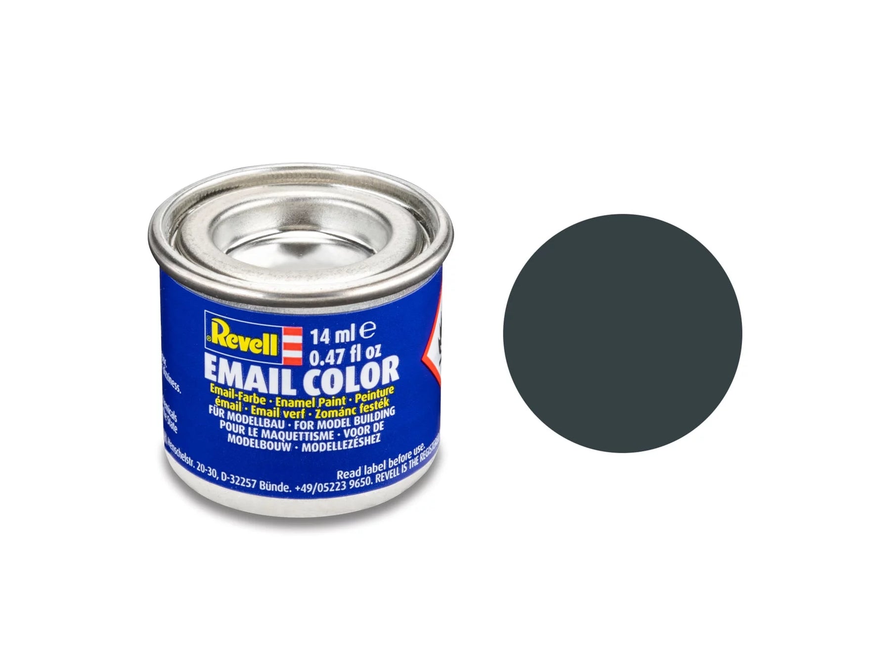granitgrau, matt RAL 7026 14 ml-Dose