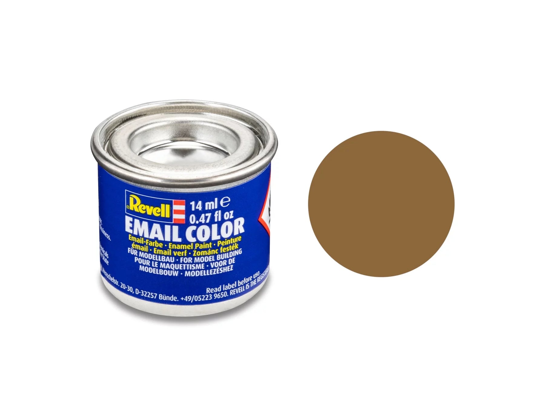 donkere aarde, mat RAF blik van 14 ml