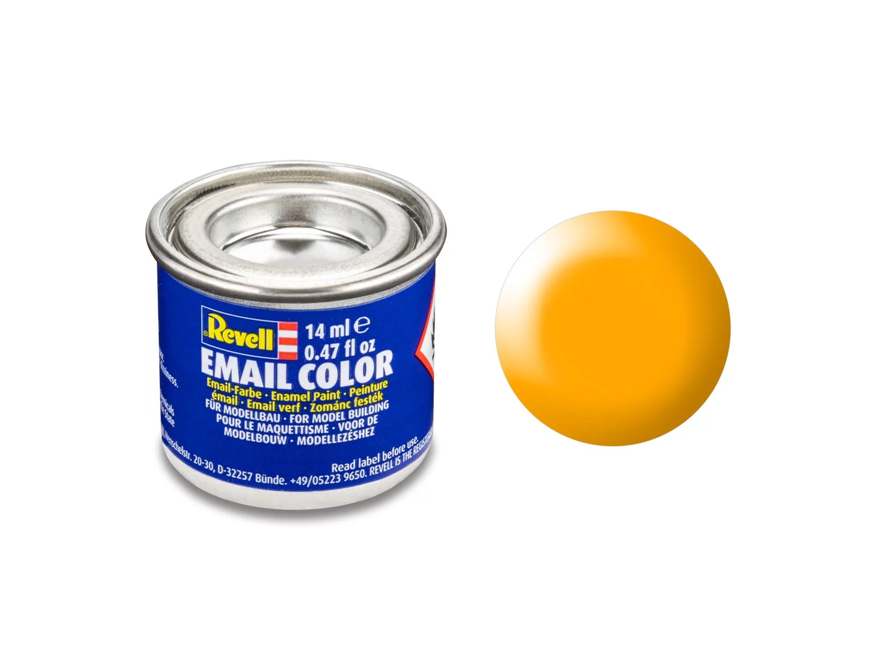 lufthansa geel, satijn RAL 1028 14 ml blik
