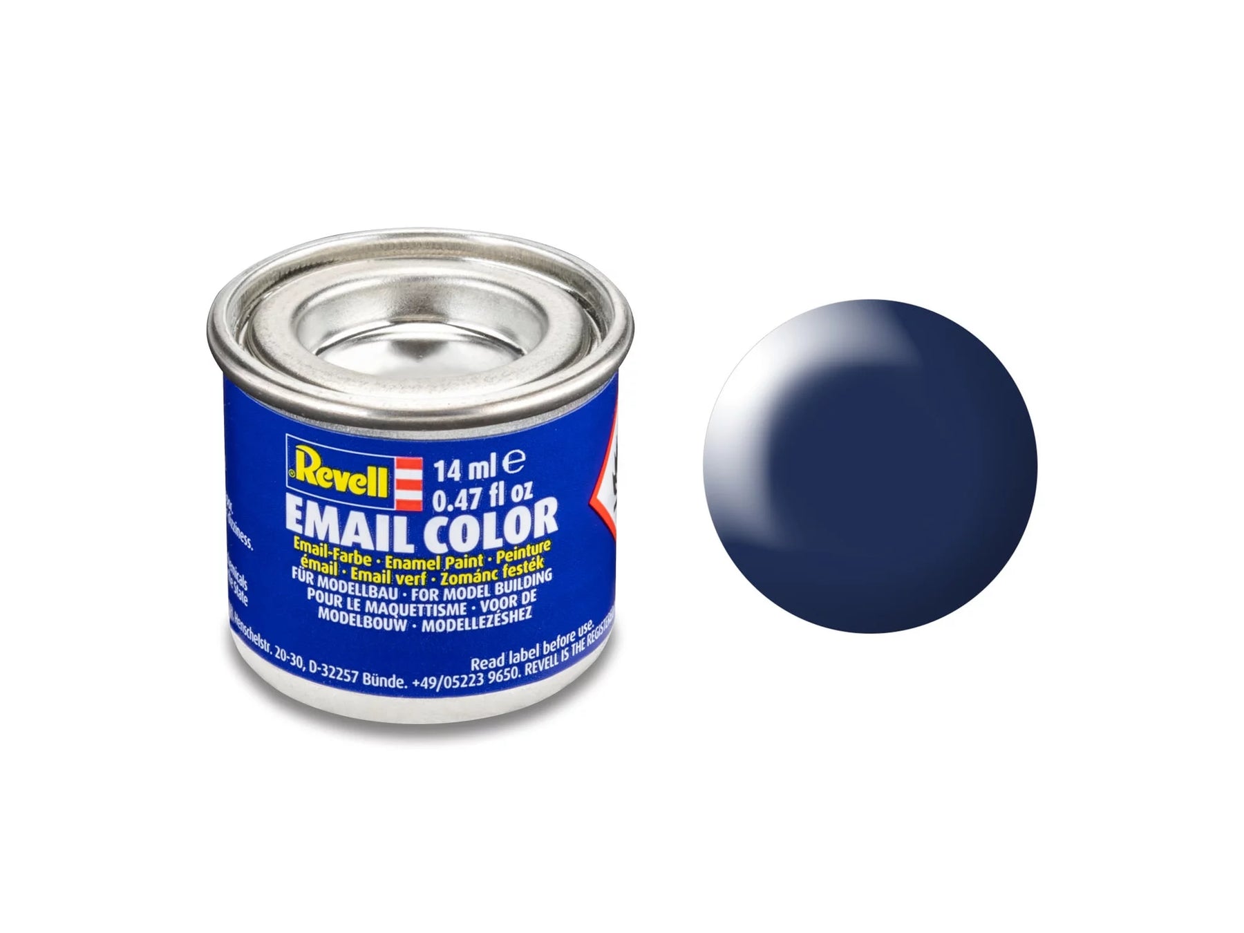 lufthansa blauw, satijn RAL 5013 14 ml blik