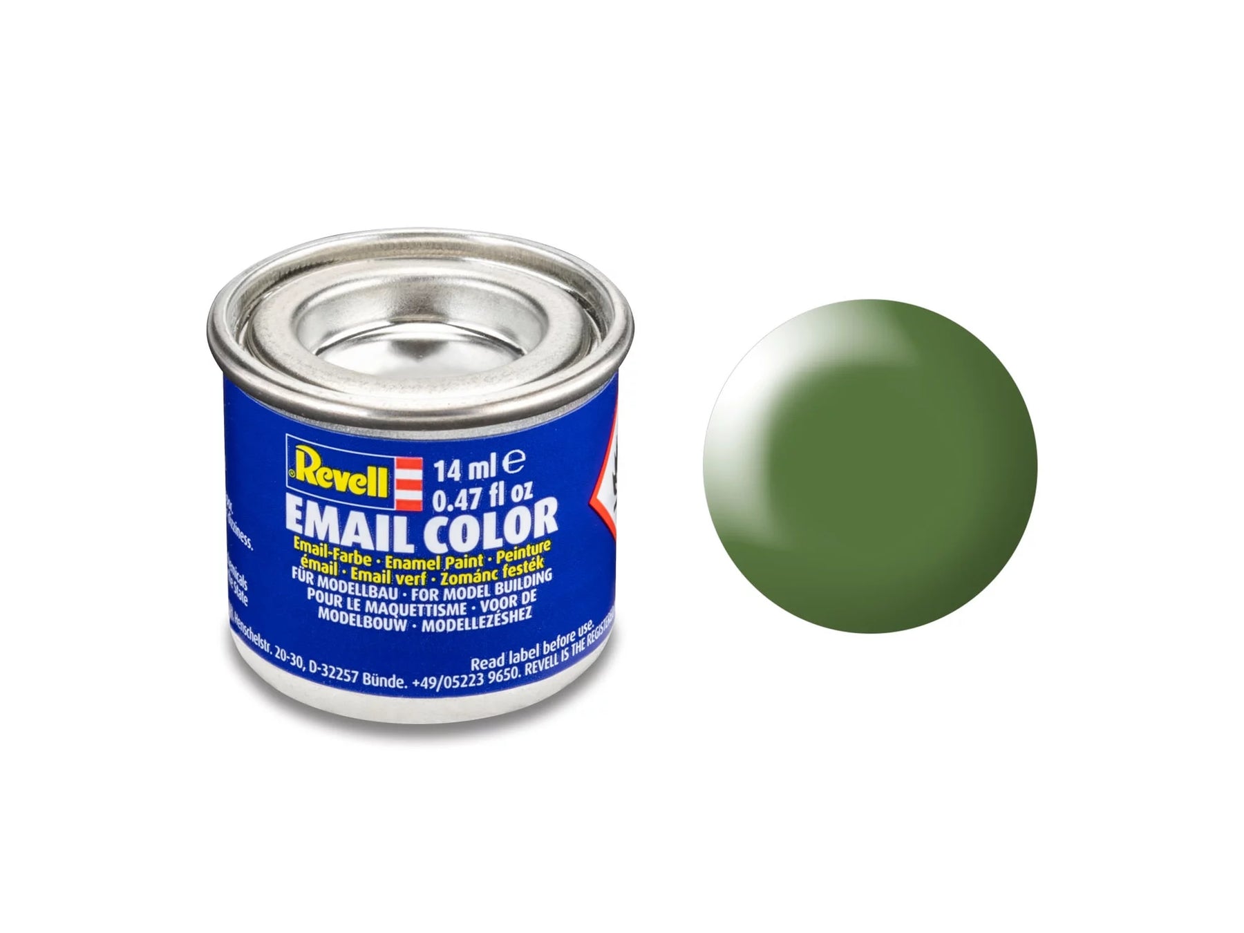 varengroen, halfmat RAL 6025 14 ml blik