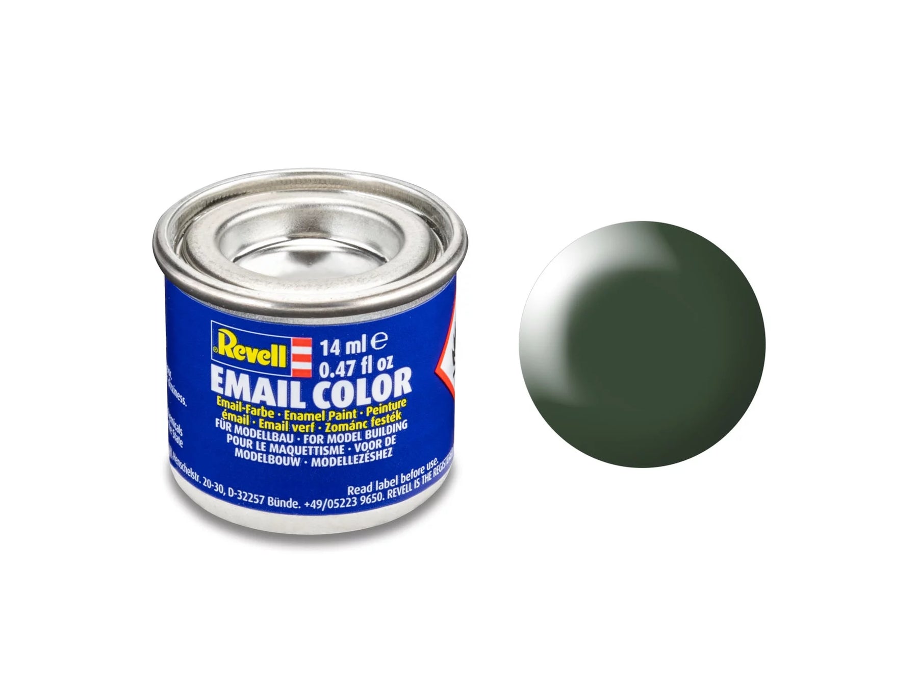 donkergroen, halfmat RAL 6020 14 ml blik